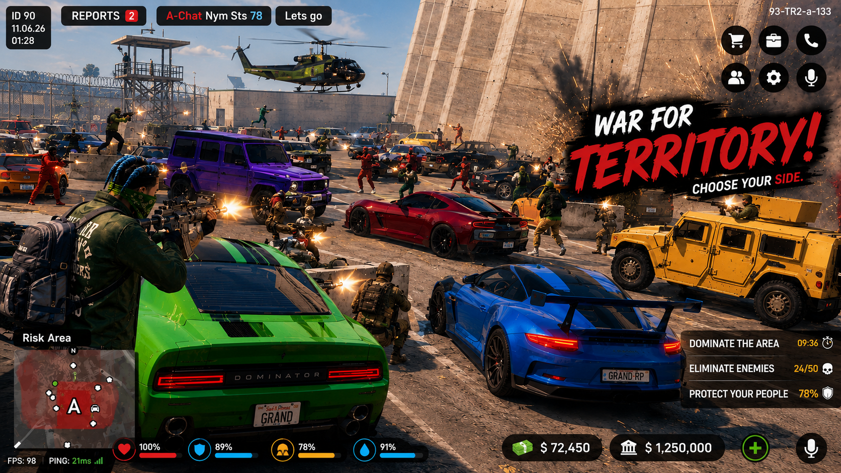 RP Grand. Open World Mobile Game Facebook ad