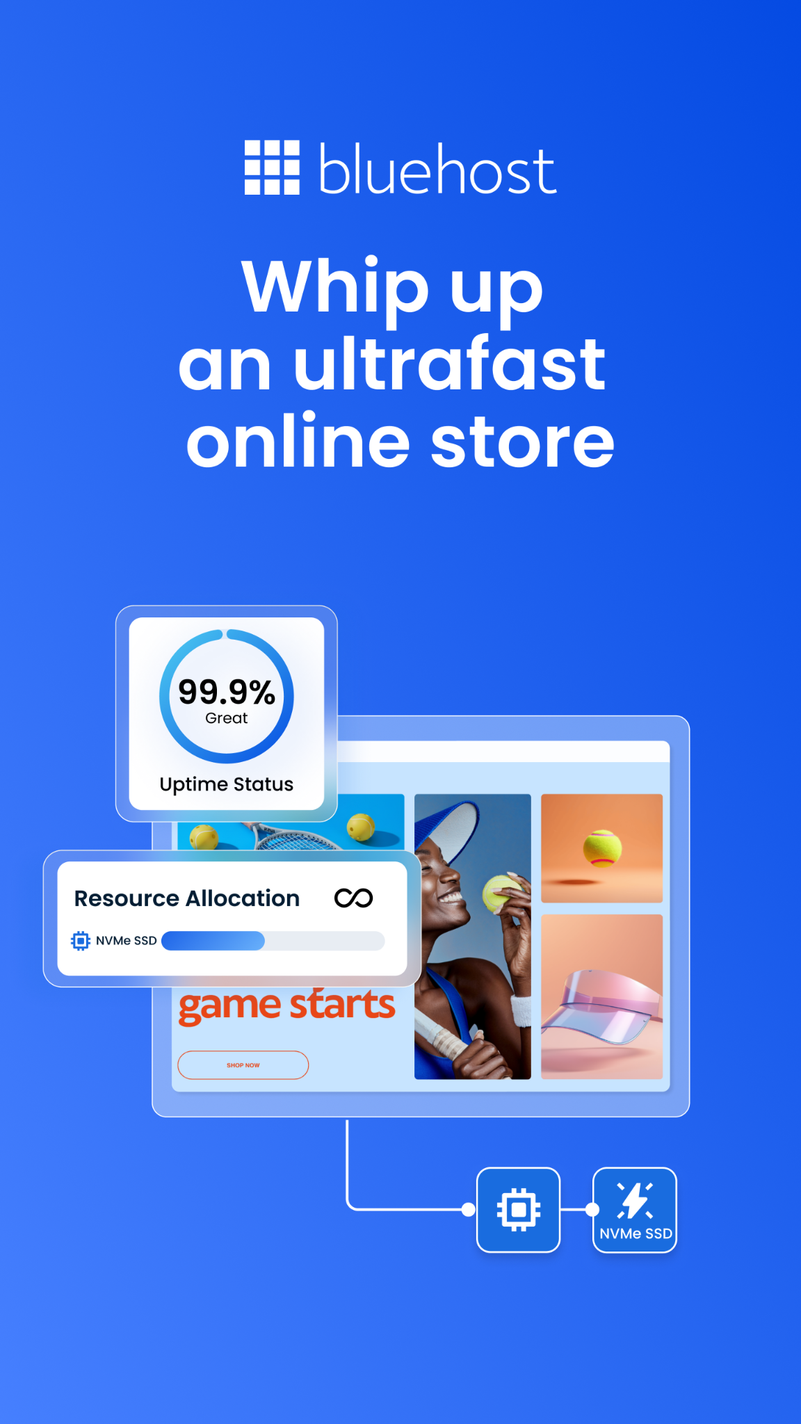 Bluehost Facebook ad