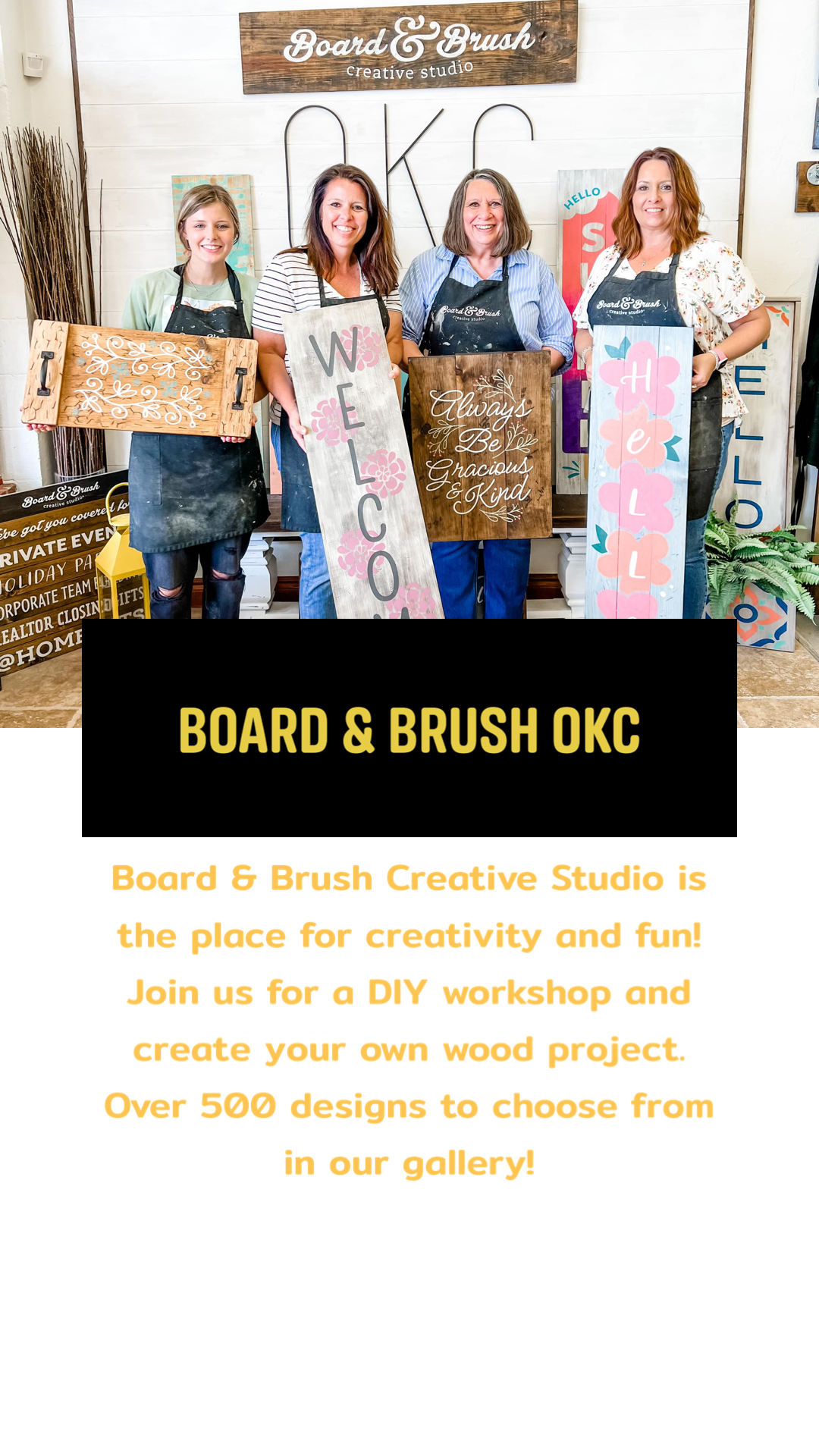 Board & Brush Oklahoma City, OK Facebook ad from May 9, 2022