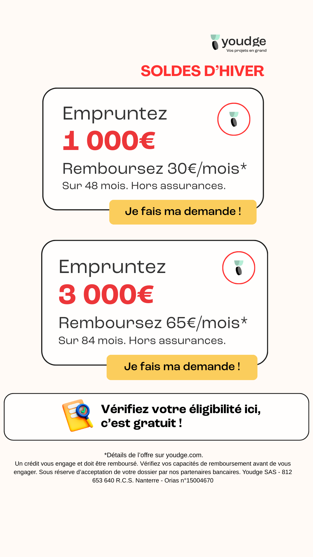 Youdge Facebook ad