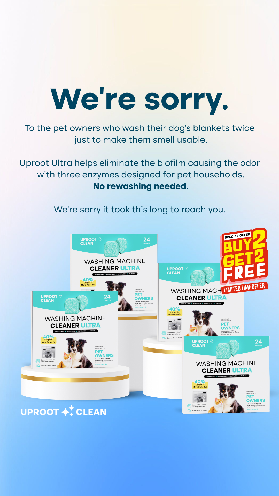 Uproot Clean Facebook ad