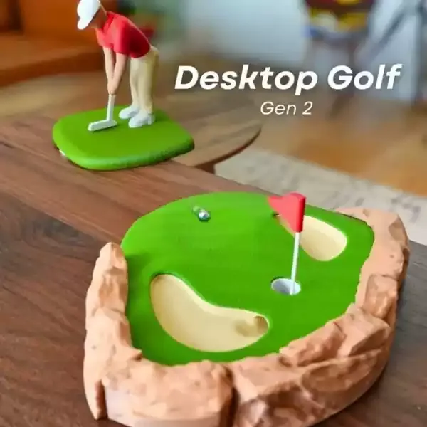 Soufeel Present Facebook ad: Level Up Your Desk Game with Gen 2 Mini Golf!