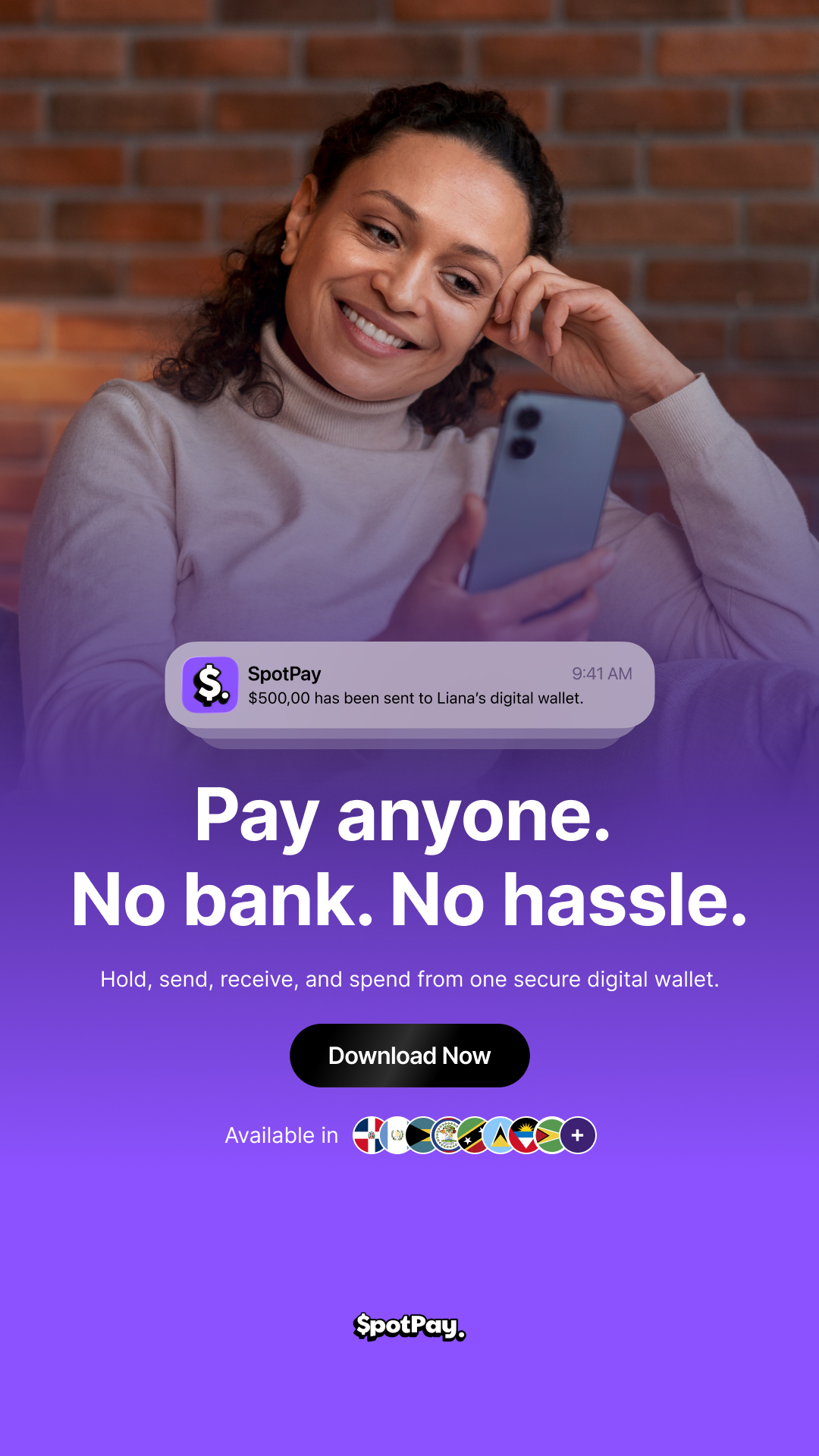 SpotPay Facebook ad