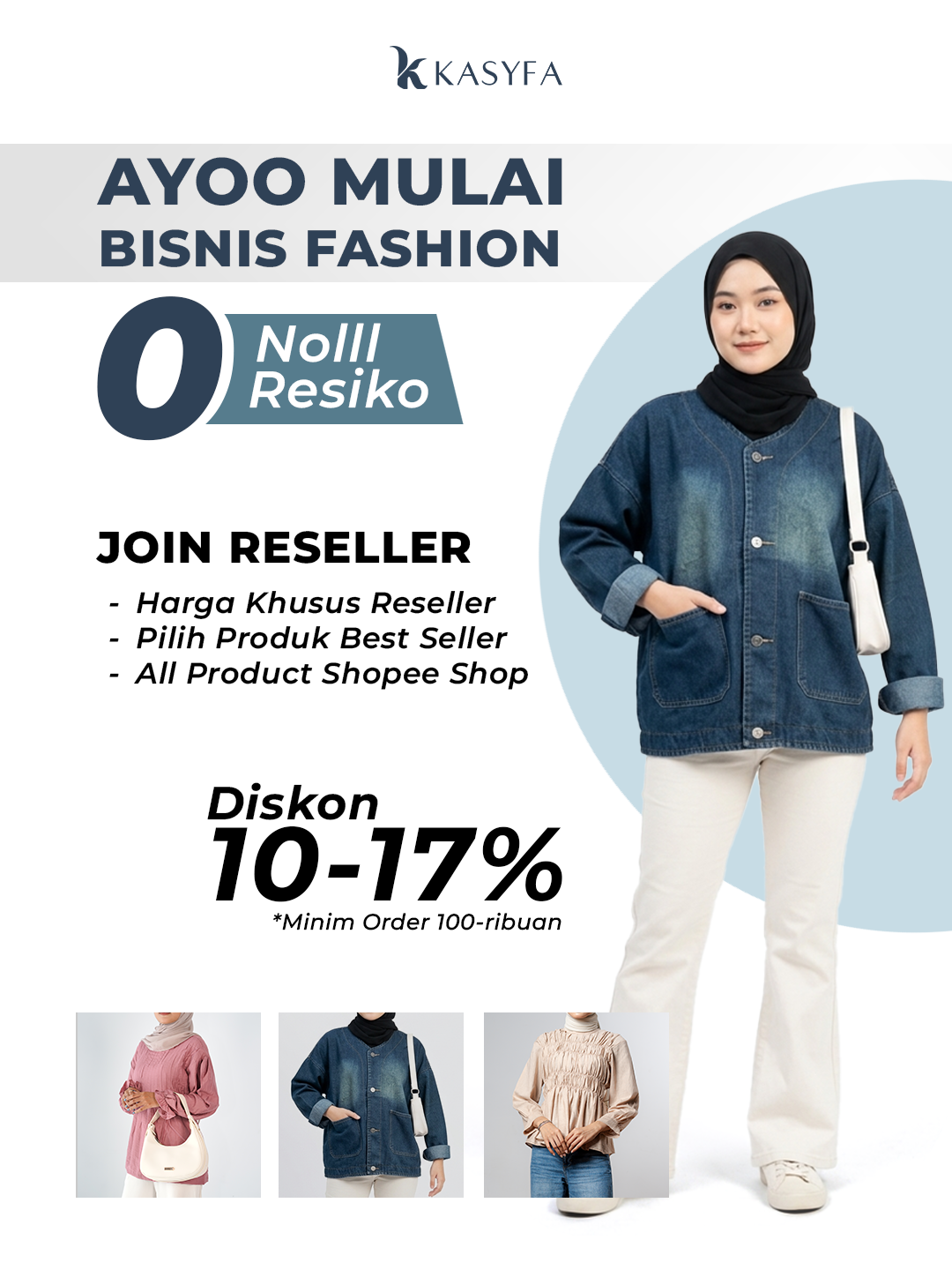Kasyfa Fashion Facebook ad: Ubah Waktu Luang Jadi Uang!