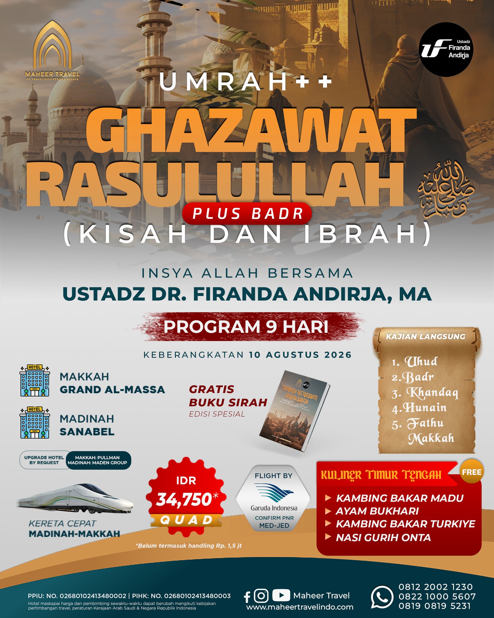 Maheer Travel Facebook ad: DAFTARKAN SEGERA