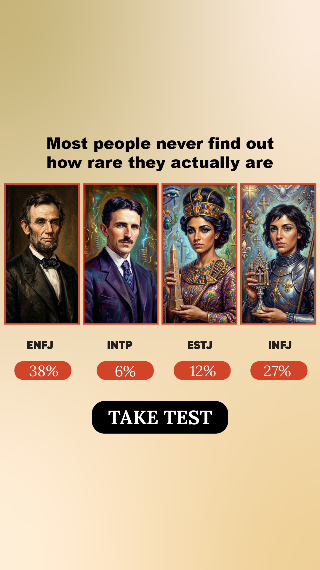 Personality Type Facebook ad