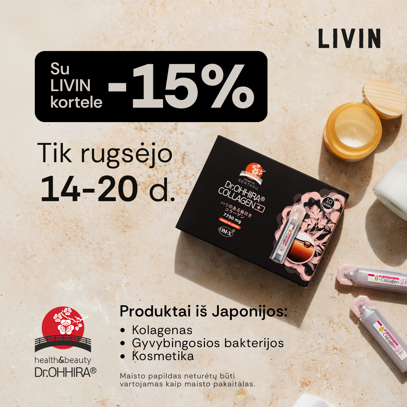 LIVIN sveiki produktai Facebook ad