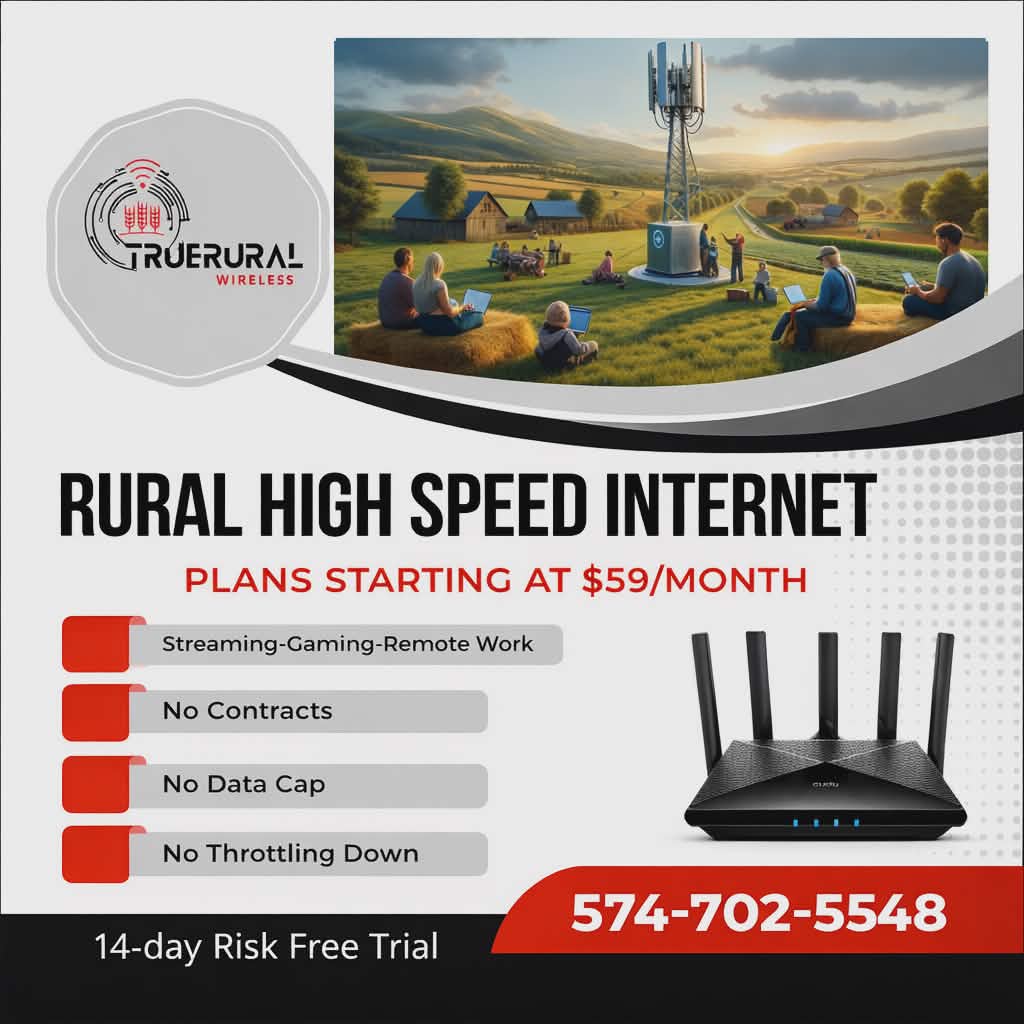TrueRural Wireless Facebook ad: Chat with us