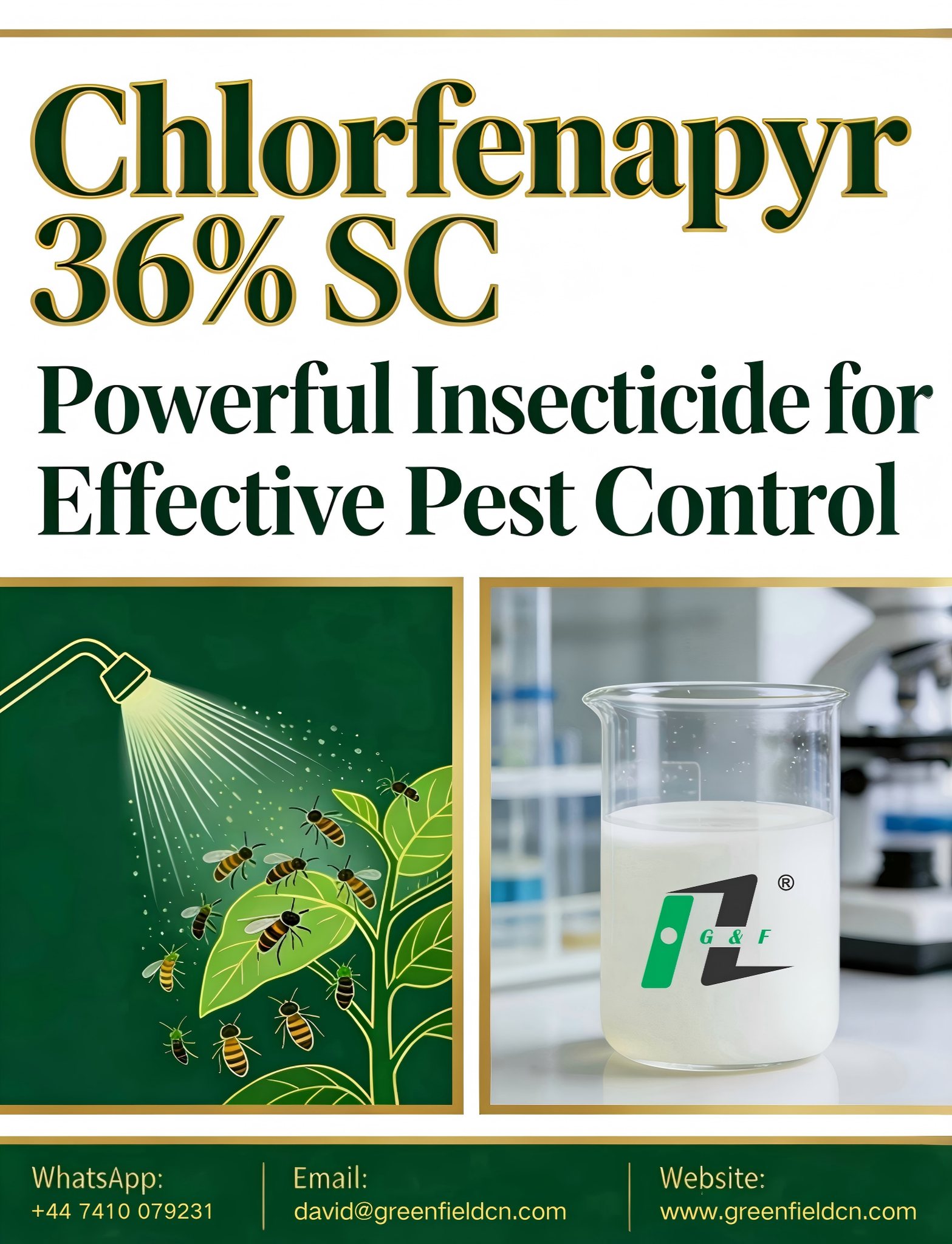 Shenzhen Greenfield Industry Co.,Ltd Facebook ad: Chlorfenapyr 36% SC, Premium Insecticide & Acaricide for…