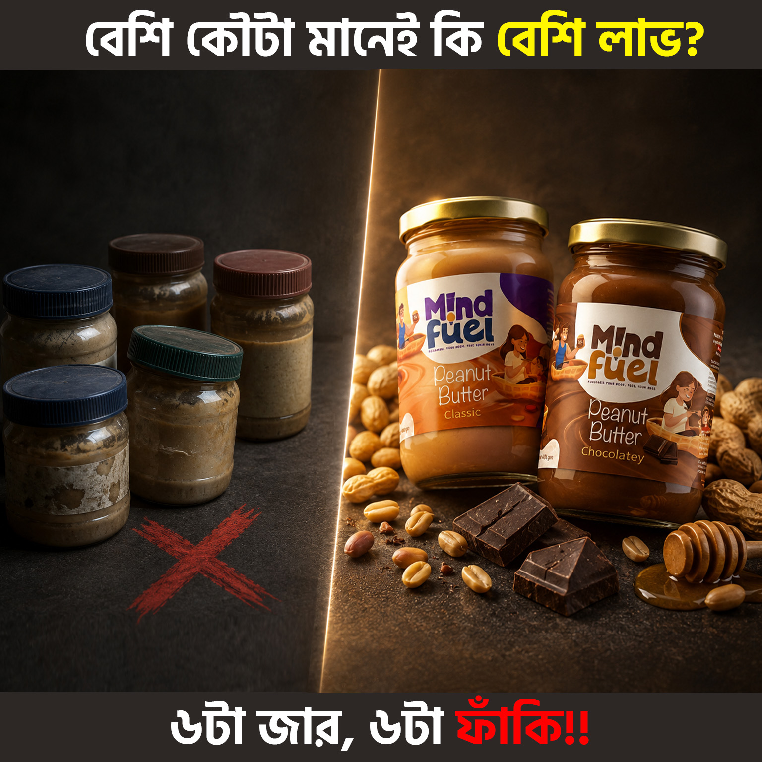 MindFuel Facebook ad: ৪/৫ টা জার মানেই কি বেশি পাওয়া? নাকি হতাশা?