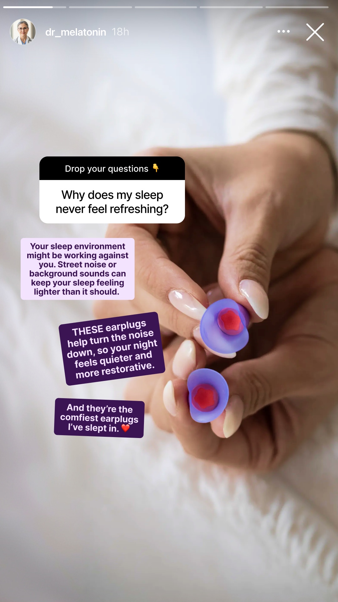 Manta Sleep Facebook ad