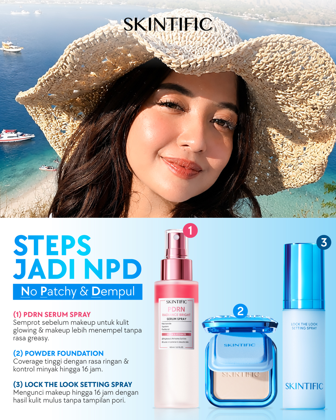 Skintific Outlet Facebook ad: 𝗨𝗹𝘁𝗿𝗮 𝗖𝗼𝘃𝗲𝗿 𝗣𝗼𝘄𝗱𝗲𝗿 𝗙𝗼𝘂𝗻𝗱𝗮𝘁𝗶𝗼𝗻