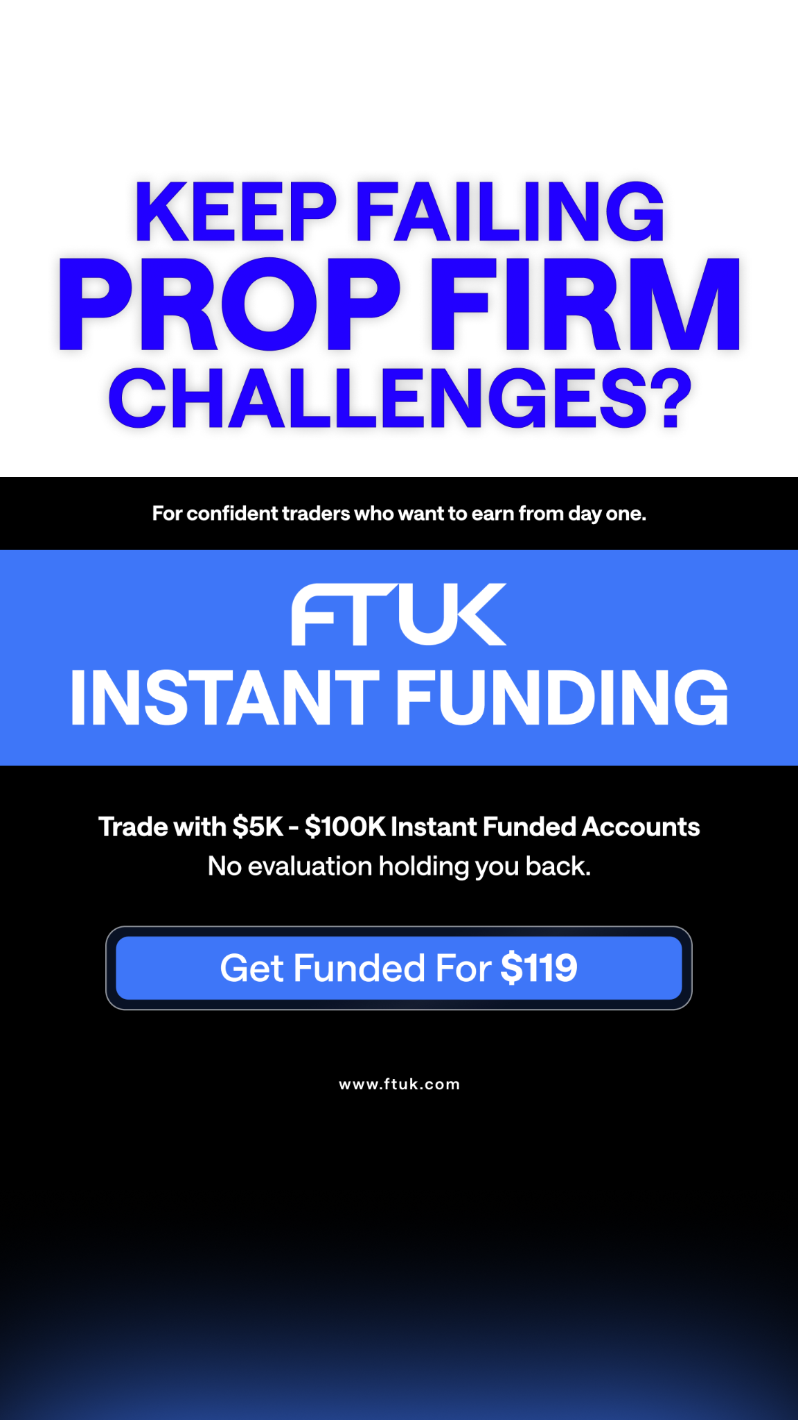 FTUK Prop Trading Facebook ad