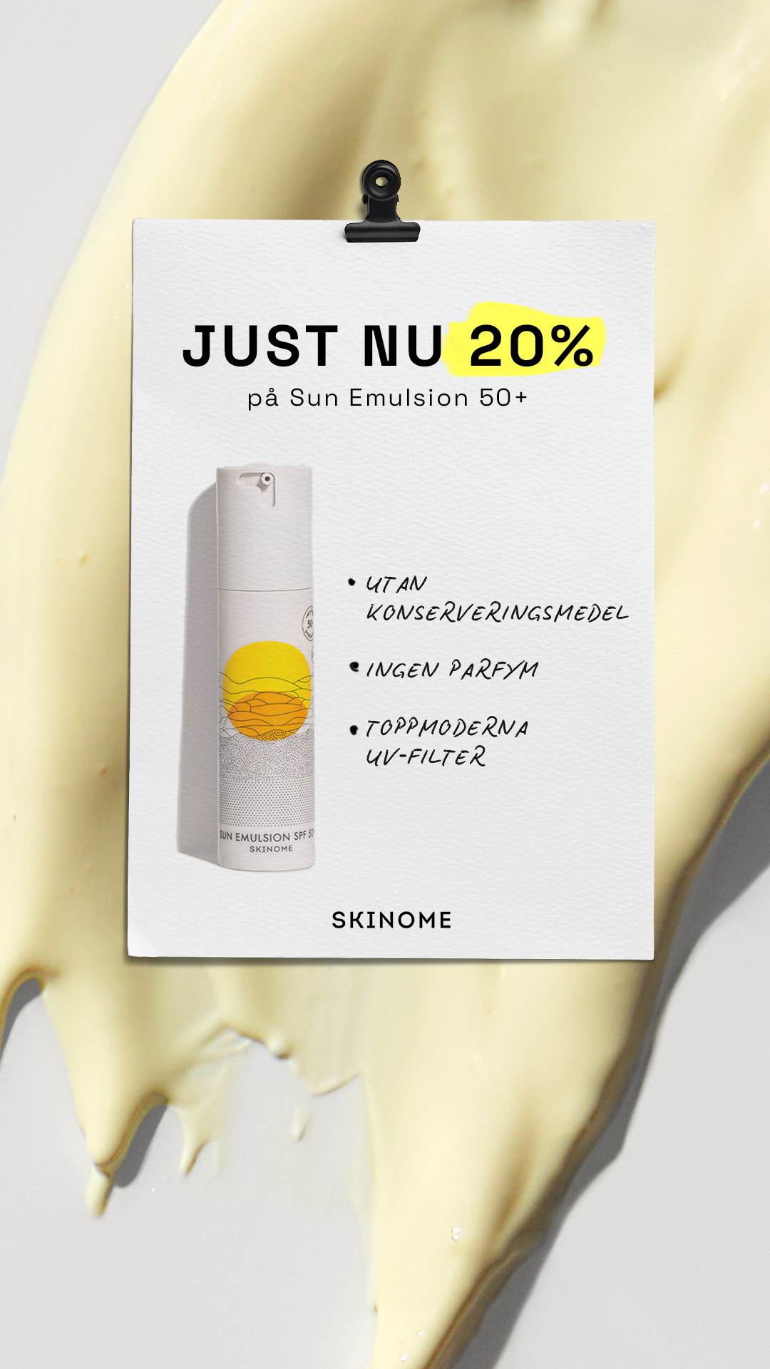 Skinome Facebook ad