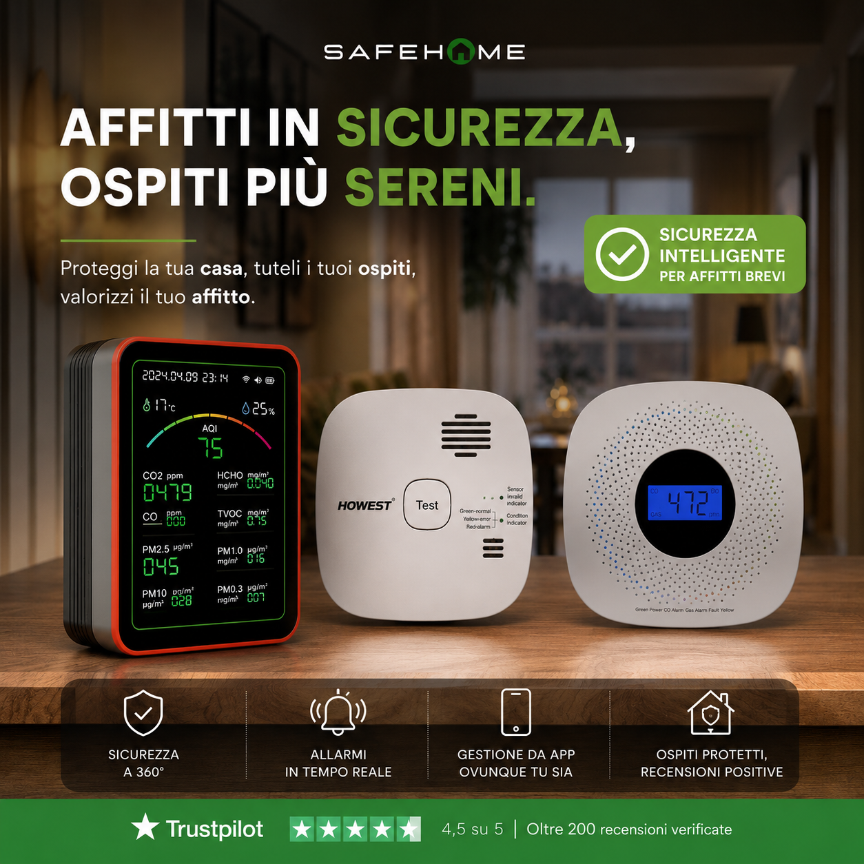 Safe Home Shop Facebook ad: 3 ANNI DI GARANZIA