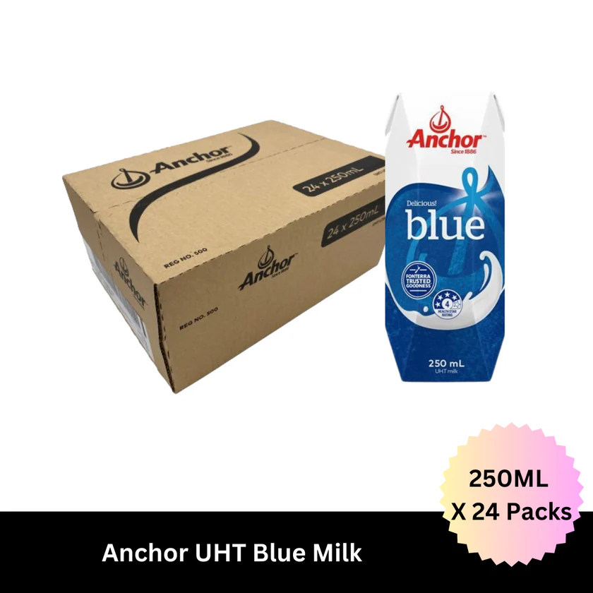 buynow.co.nz Facebook ad: Anchor Blue Milk UHT 250ML X 24 Pack