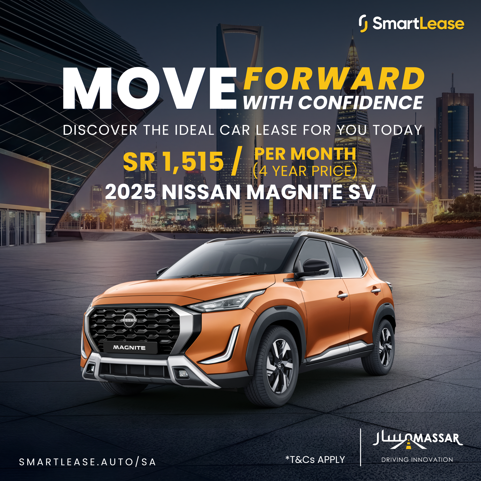 SmartLease Facebook ad: Take the next step, hit the road, and…