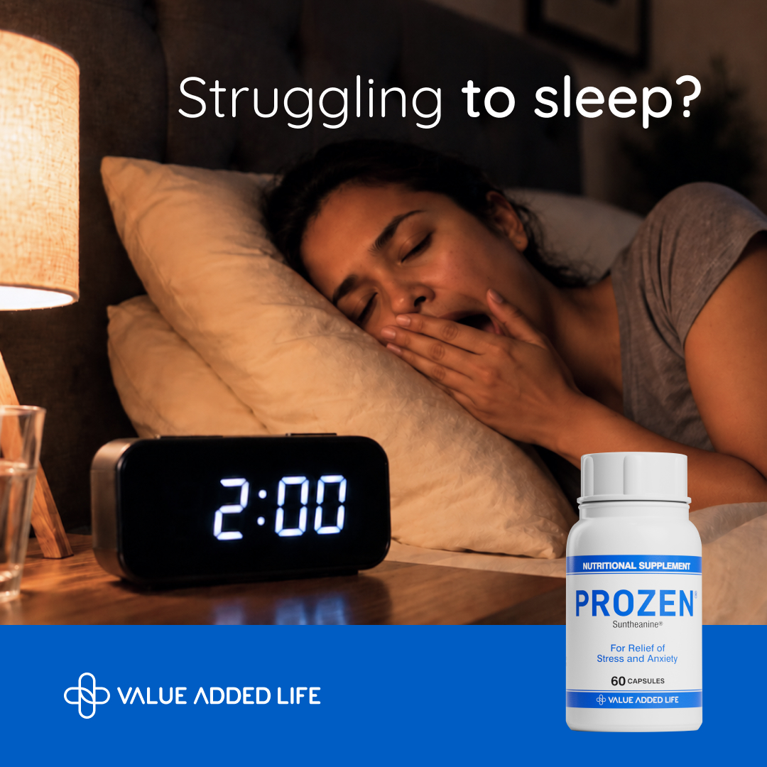 Value Added Life Health Products Facebook ad: Support calmer evenings and better-quality rest with Prozen.