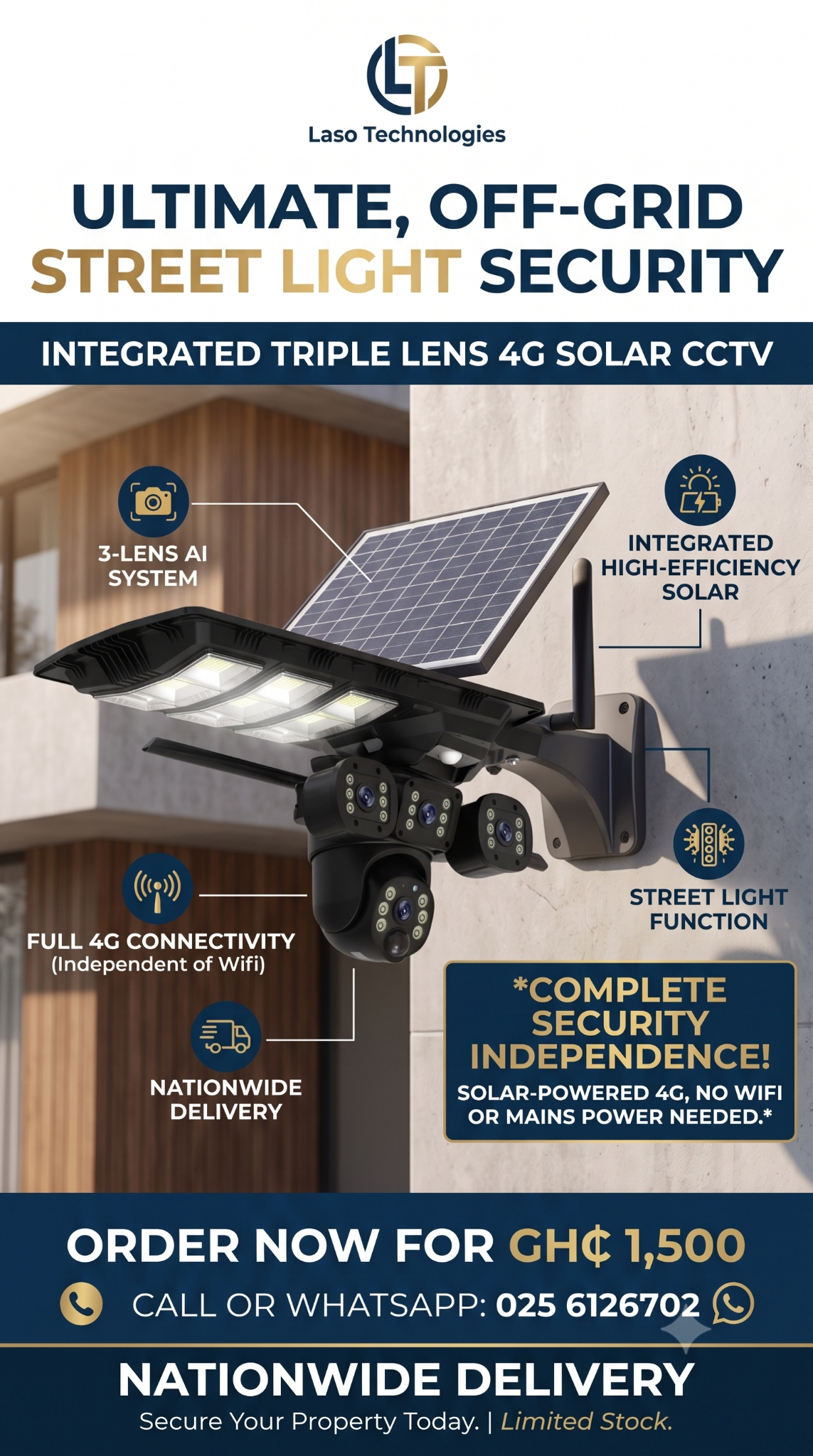 Laso Technologies Facebook ad from Aug 8, 2026