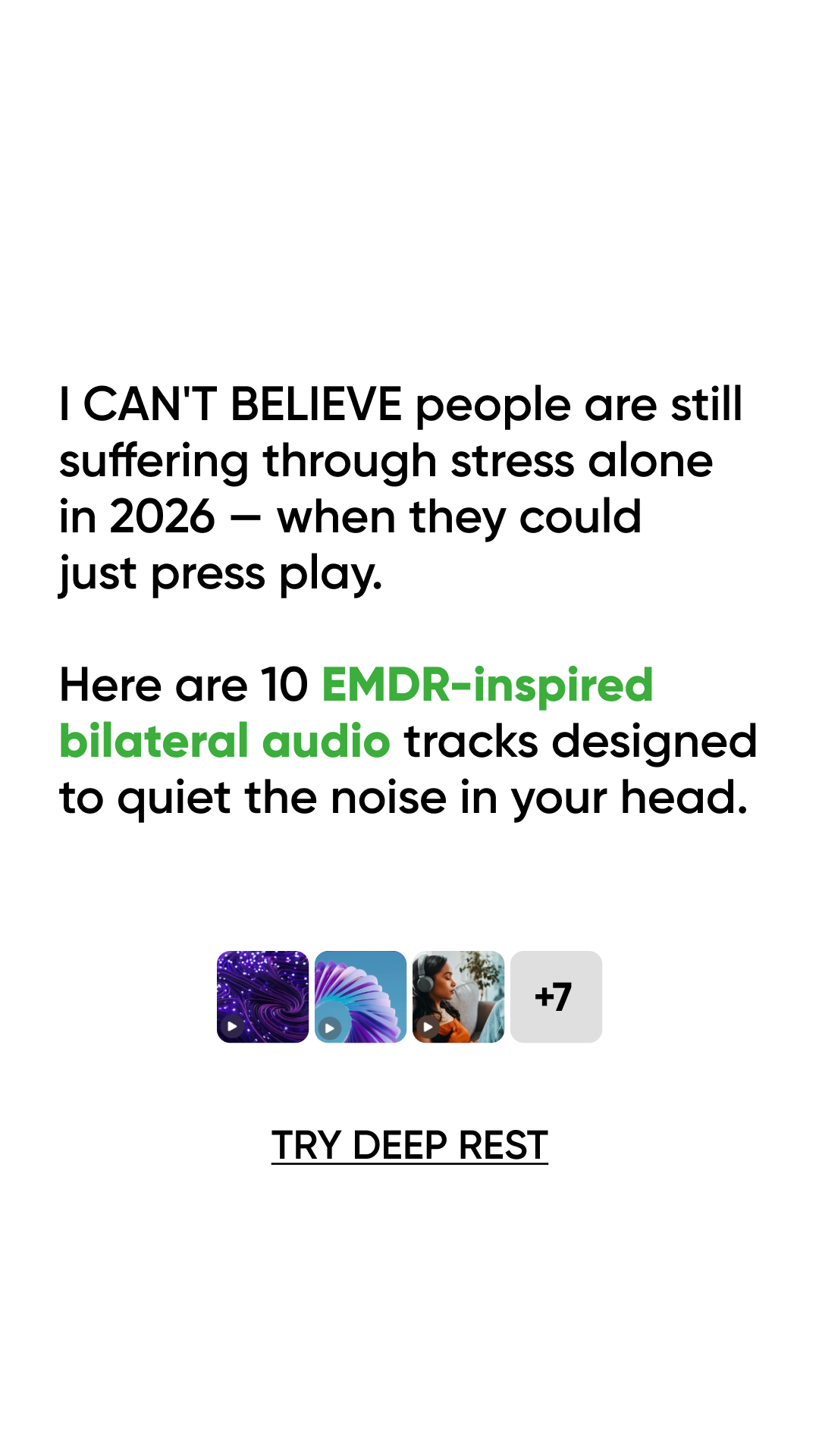Calm Facebook ad