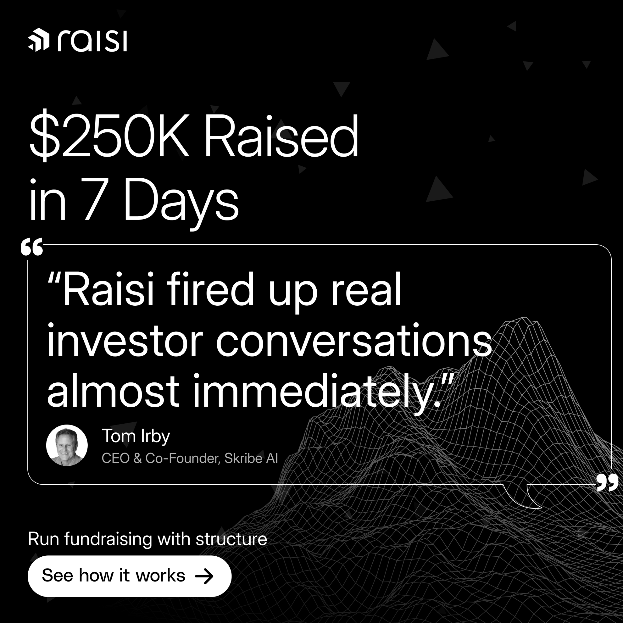 Raisi Facebook ad: Fundraising Superintelligence