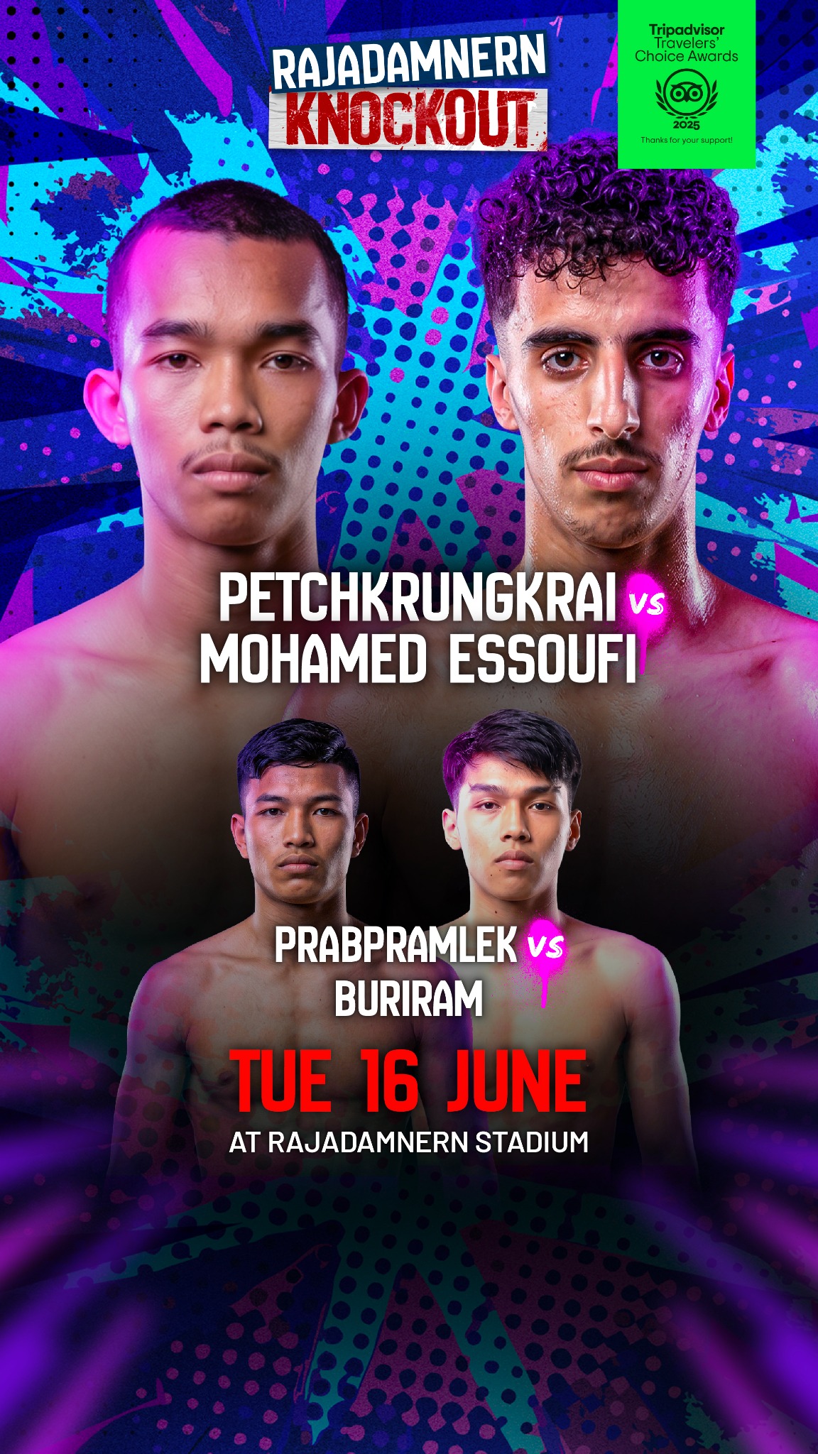 Rajadamnern Knockout - ราชดำเนิน น็อกเอาต์ Facebook ad from Jun 7, 2026