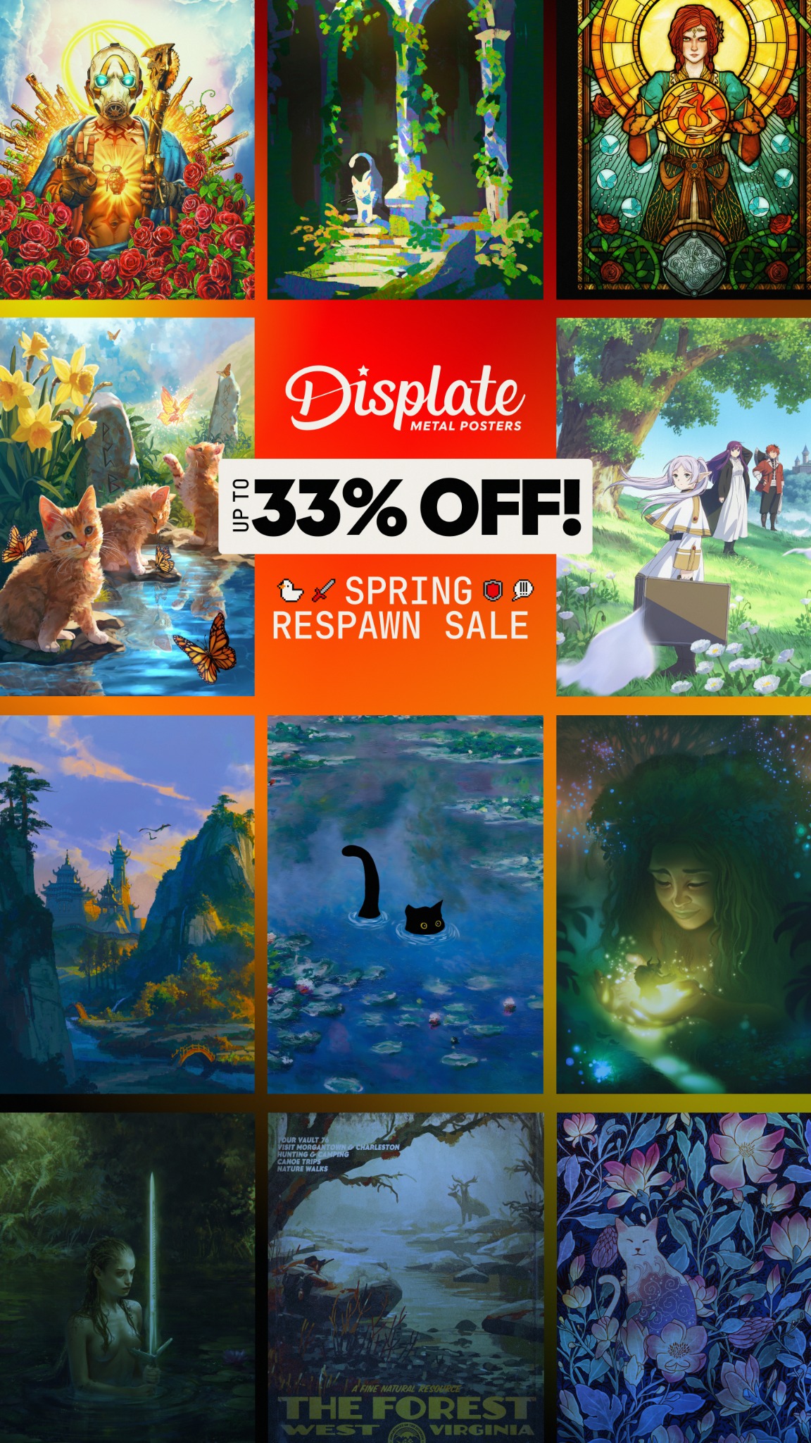 Displate Facebook ad