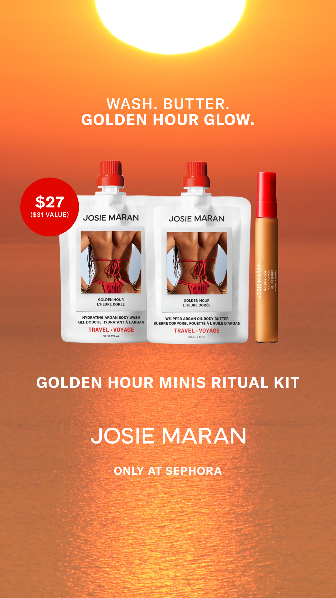 Josie Maran Facebook ad
