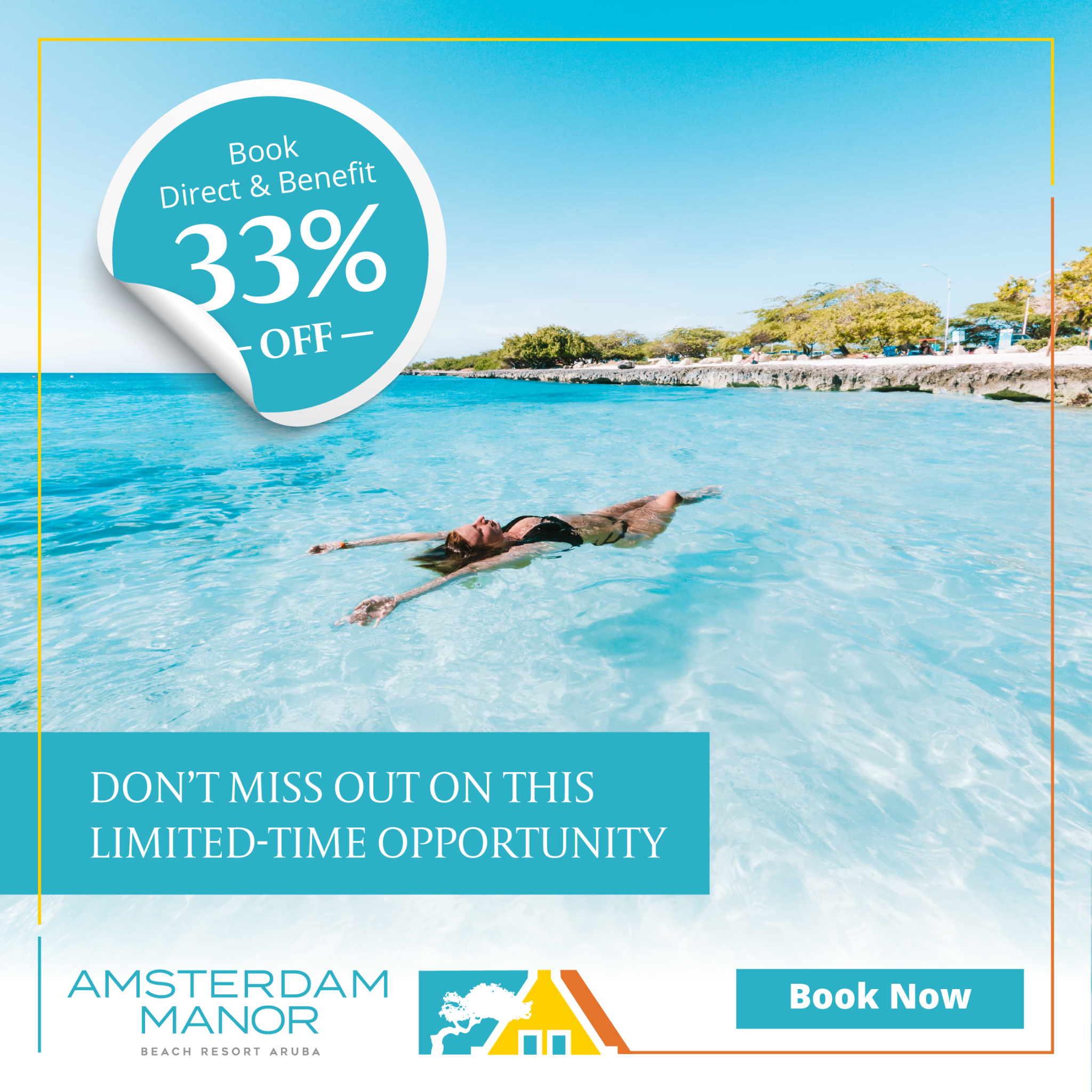 Amsterdam Manor Beach Resort Aruba Facebook ad