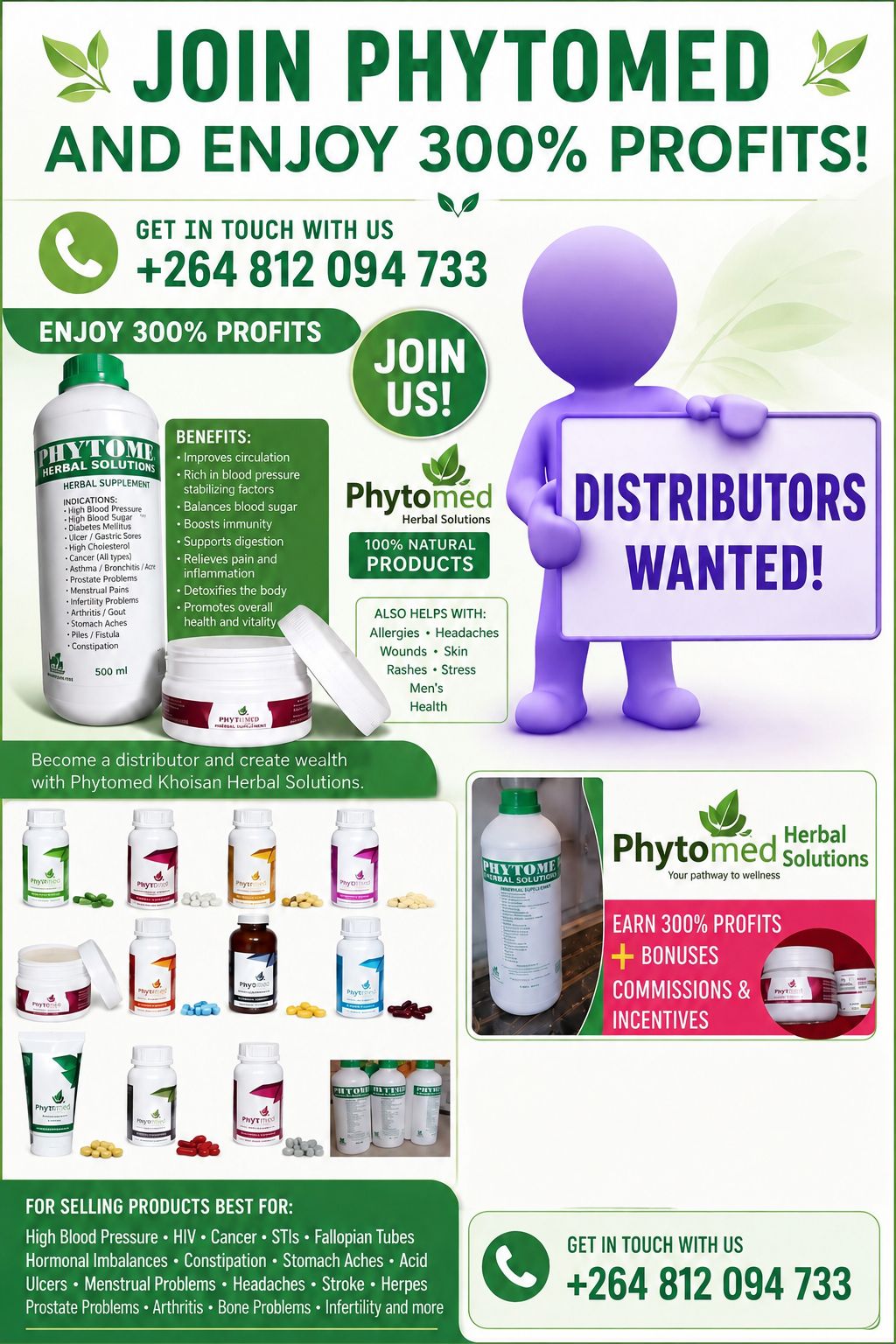 Hileni Ndinelago Facebook ad: TURN YOUR NETWORK INTO INCOME!