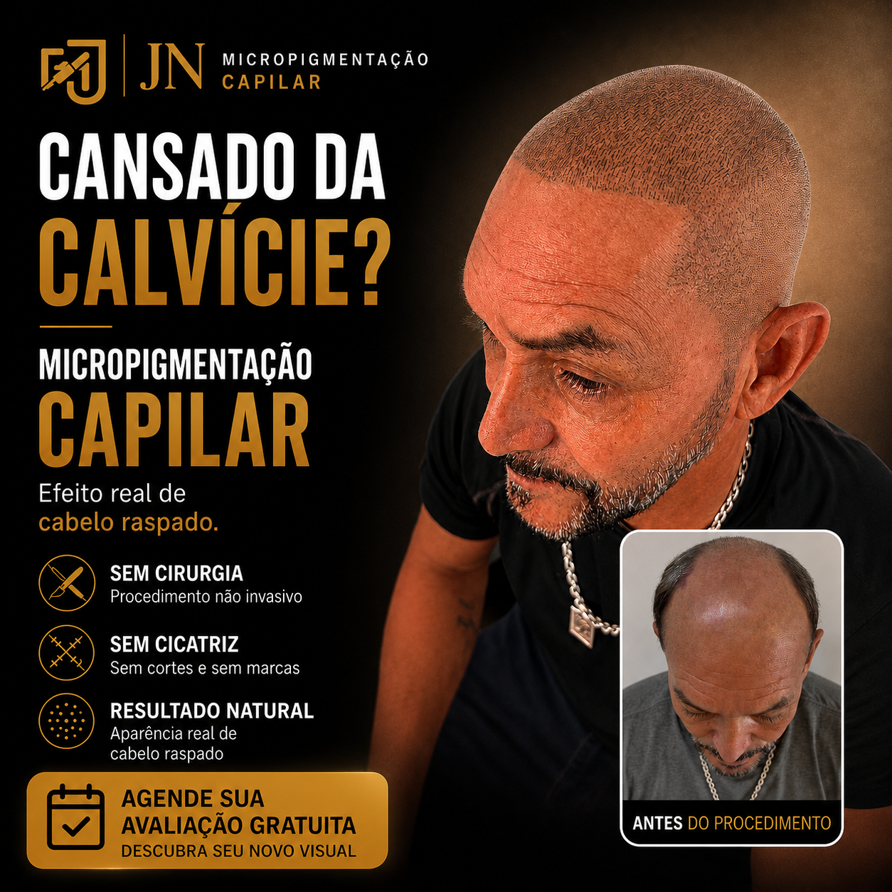 JN Micro pigmentação Facebook ad: Recupere Sua Confiança