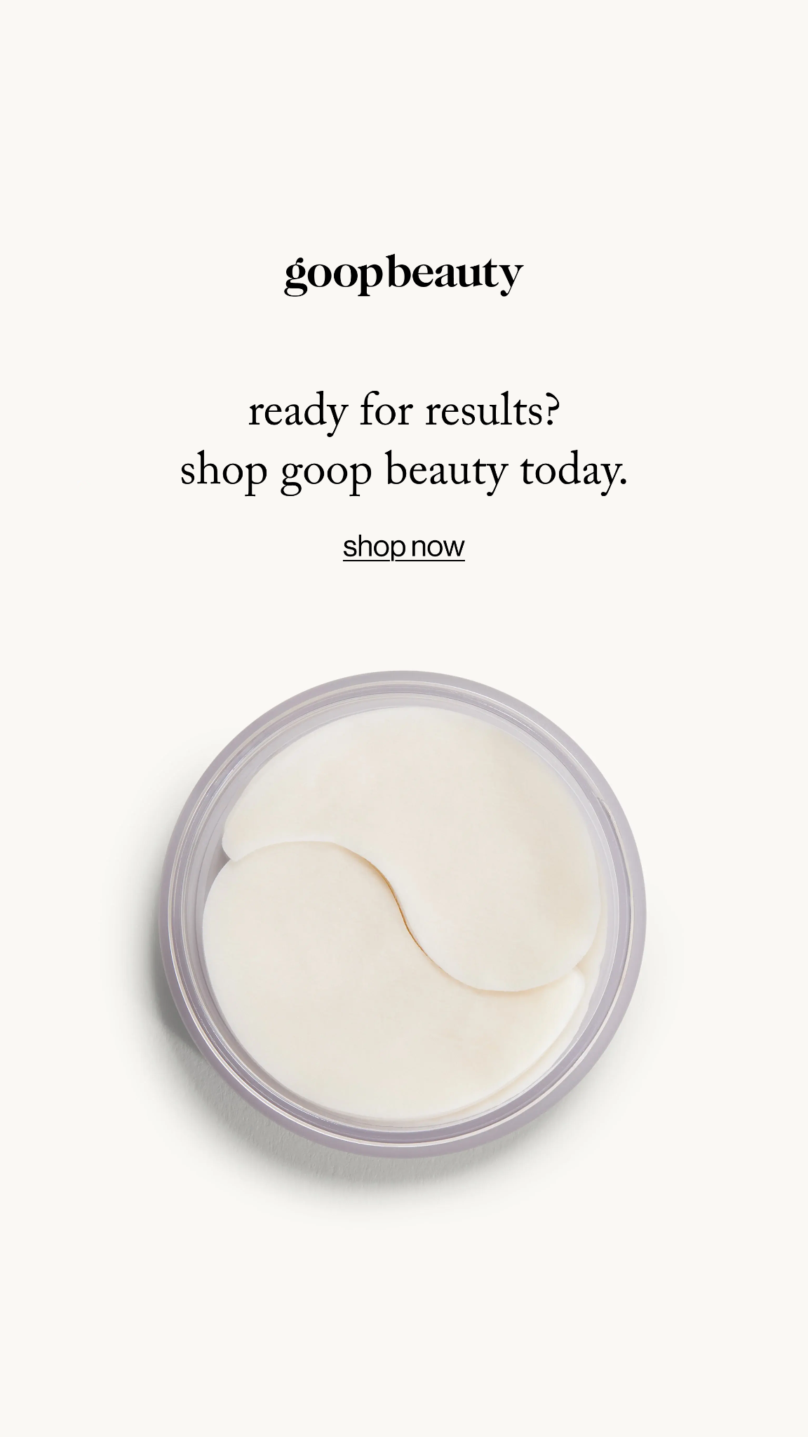 goop Facebook ad