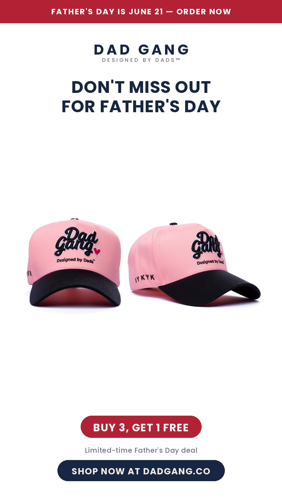 Dad Gang Co. Facebook ad