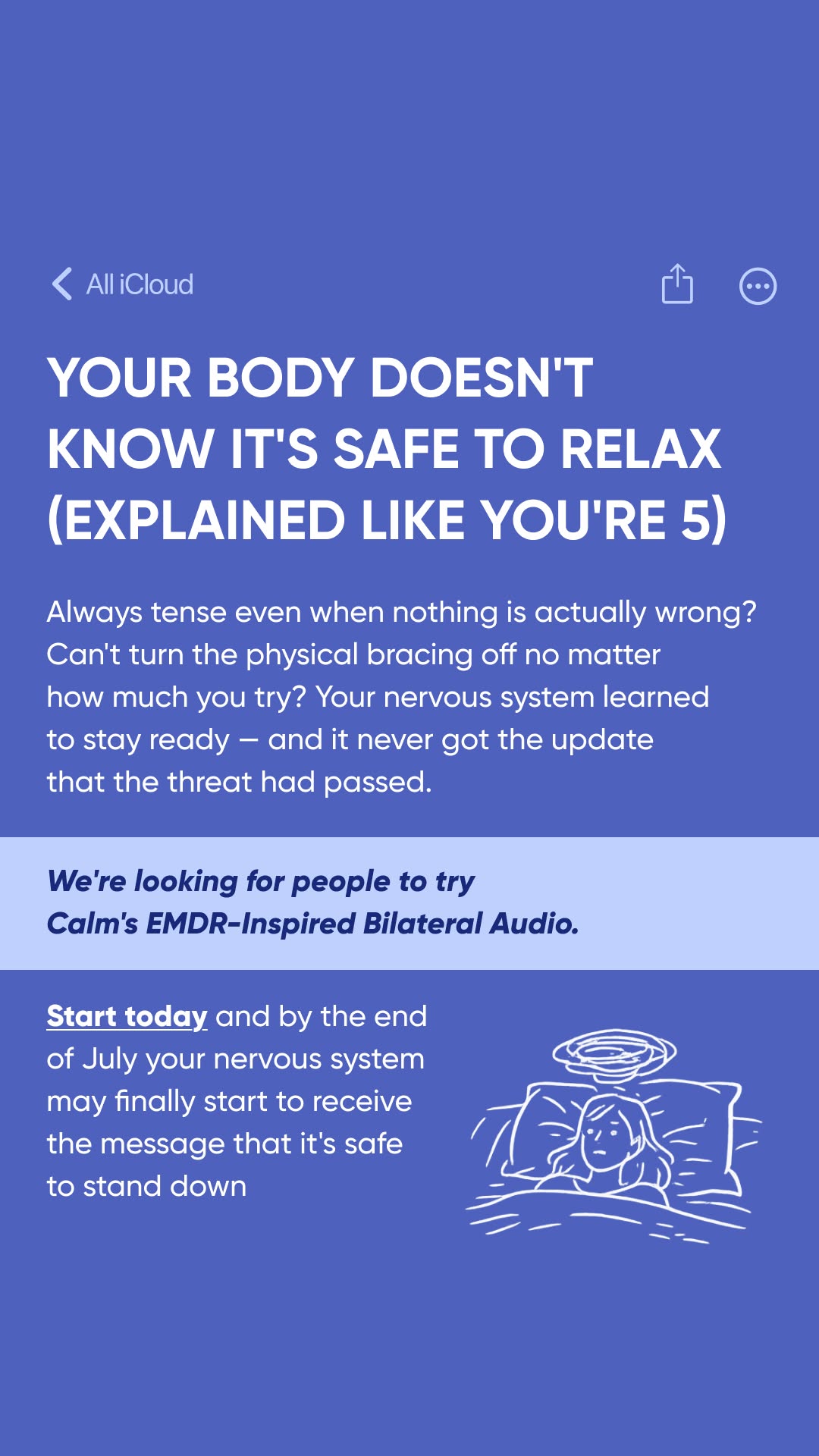 Calm Facebook ad
