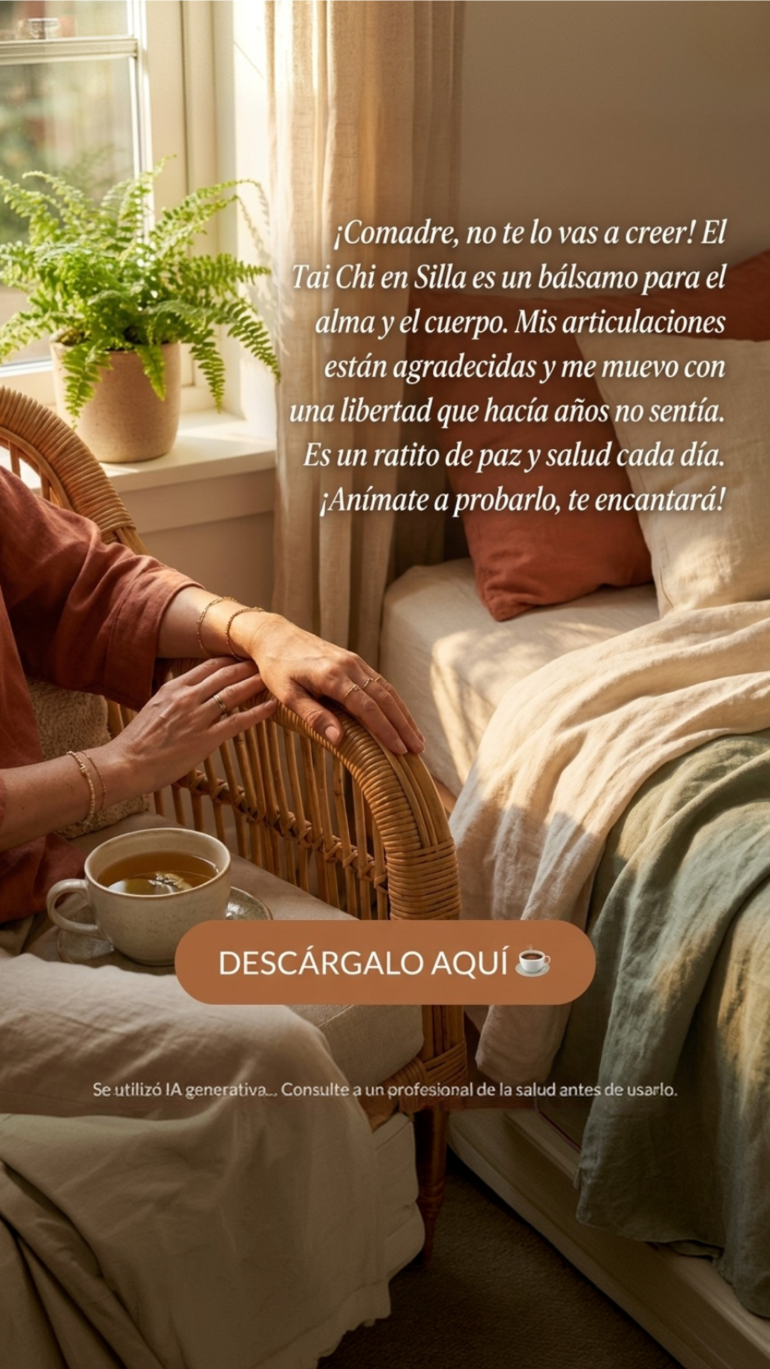 Reverse Health Tai Chi Facebook ad: Tu equilibrio empieza aquí. ¡Obtén 60% de descuento!