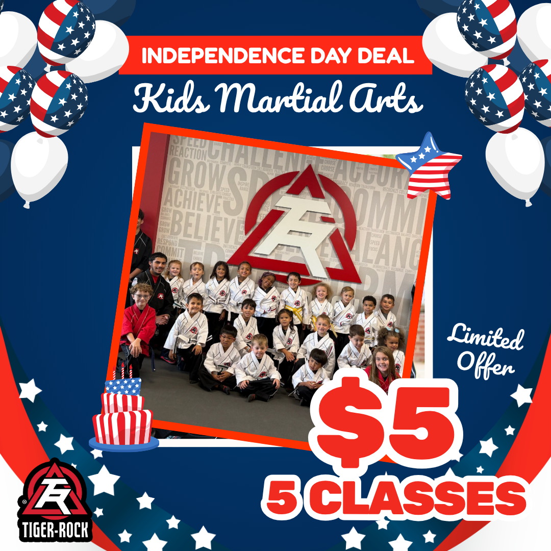 Tiger Rock Martial Arts - Fountain Facebook ad: Confidence Starts This July 4th!