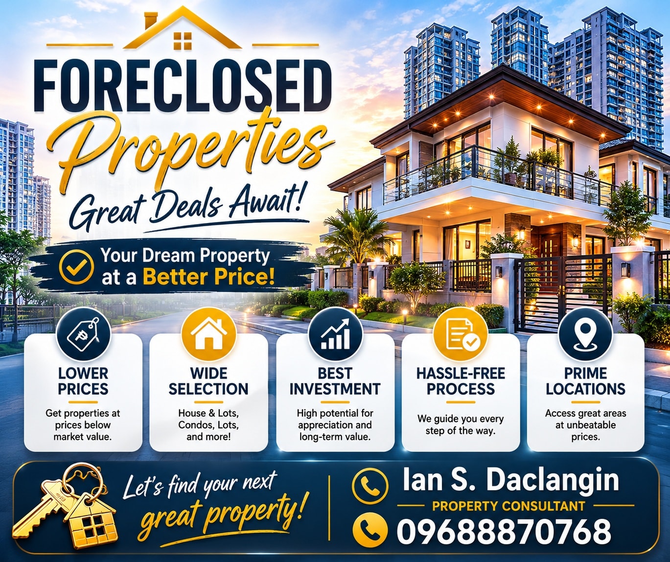DMCI Homes Condominium Projects By Ian Daclangin Facebook ad: FORECLOSED CONDO UNITS AVAILABLE