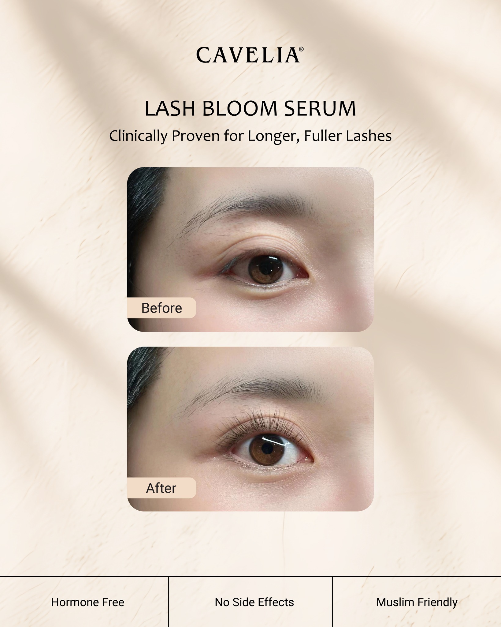 Cavelia HQ Facebook ad: The lashes you've always wanted?