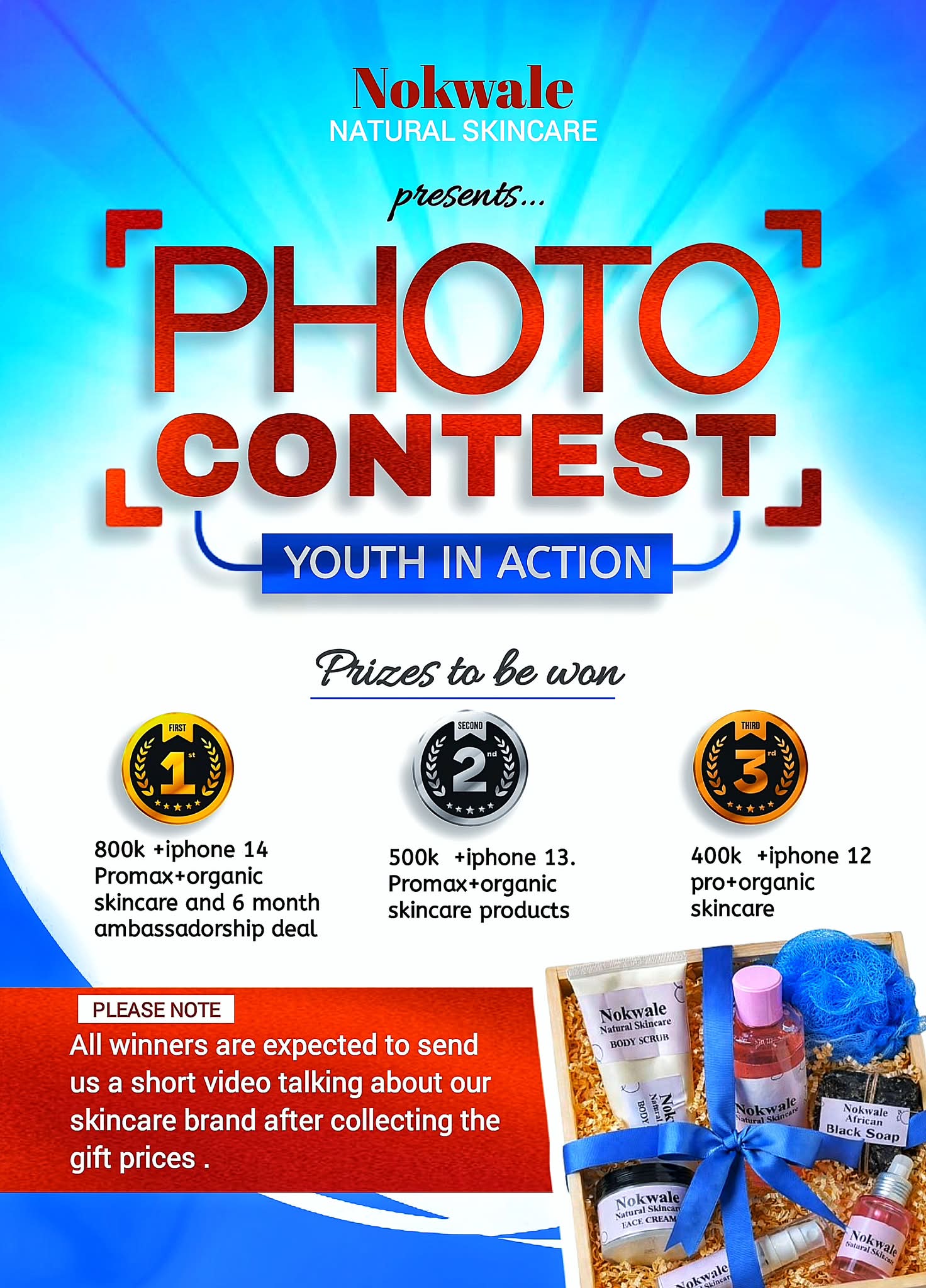 Nokwale Skincare Facebook ad: Are you ready for our promo competition