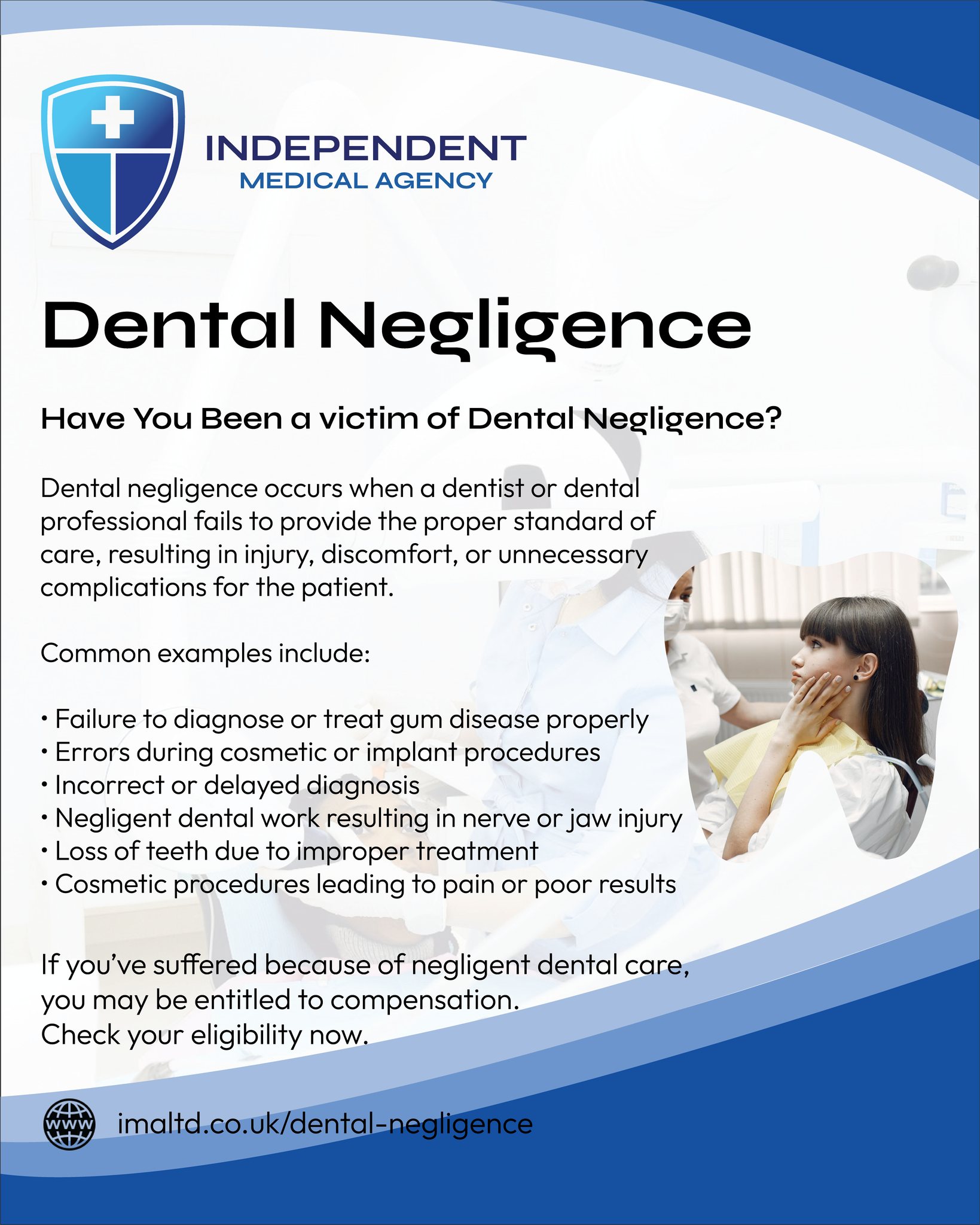Independent Medical Agency Facebook ad: If you have been a victim of Dental…