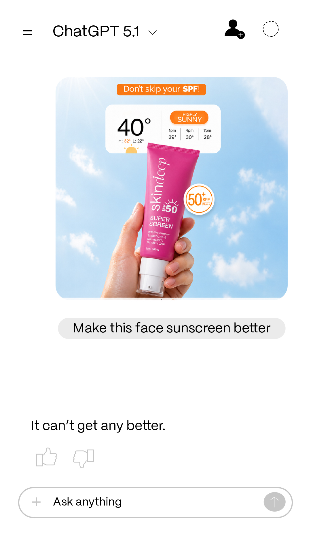 Skin Deep Facebook ad