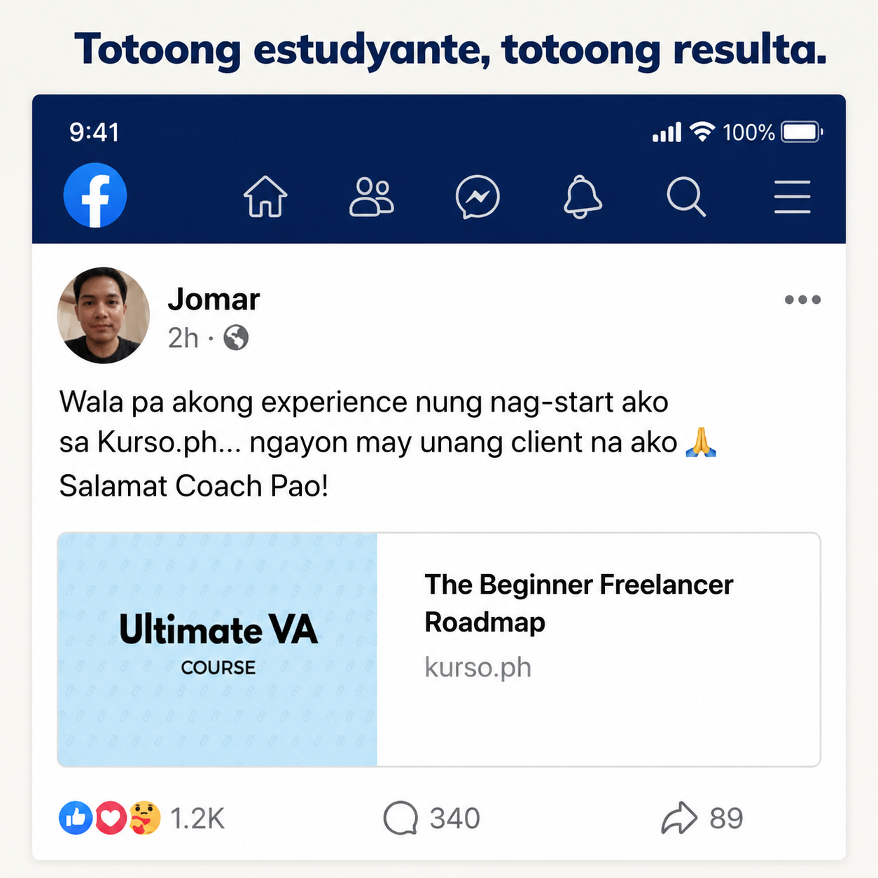 Kurso.ph Facebook ad