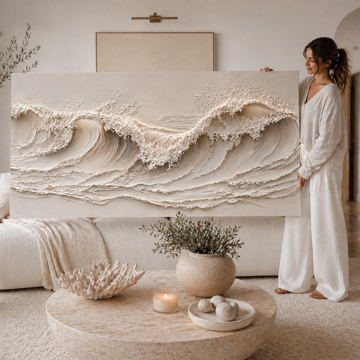 Tailored Canvases - Personalized Art Facebook ad: Coastal Wave | Made in the USA | Ships Fast