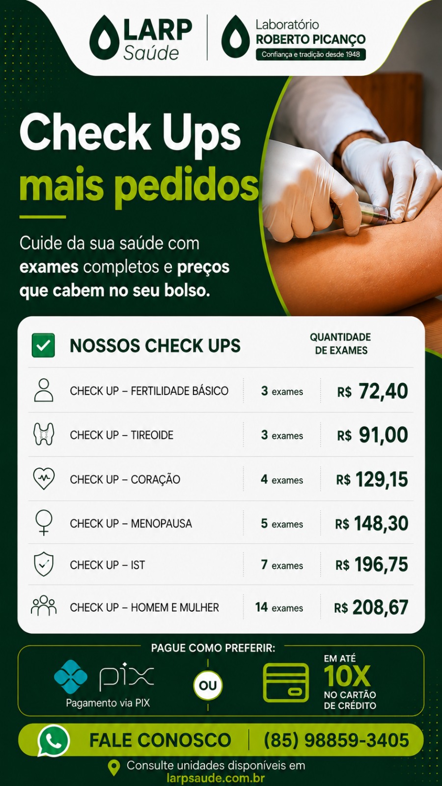 Laboratório Roberto Picanço Facebook ad