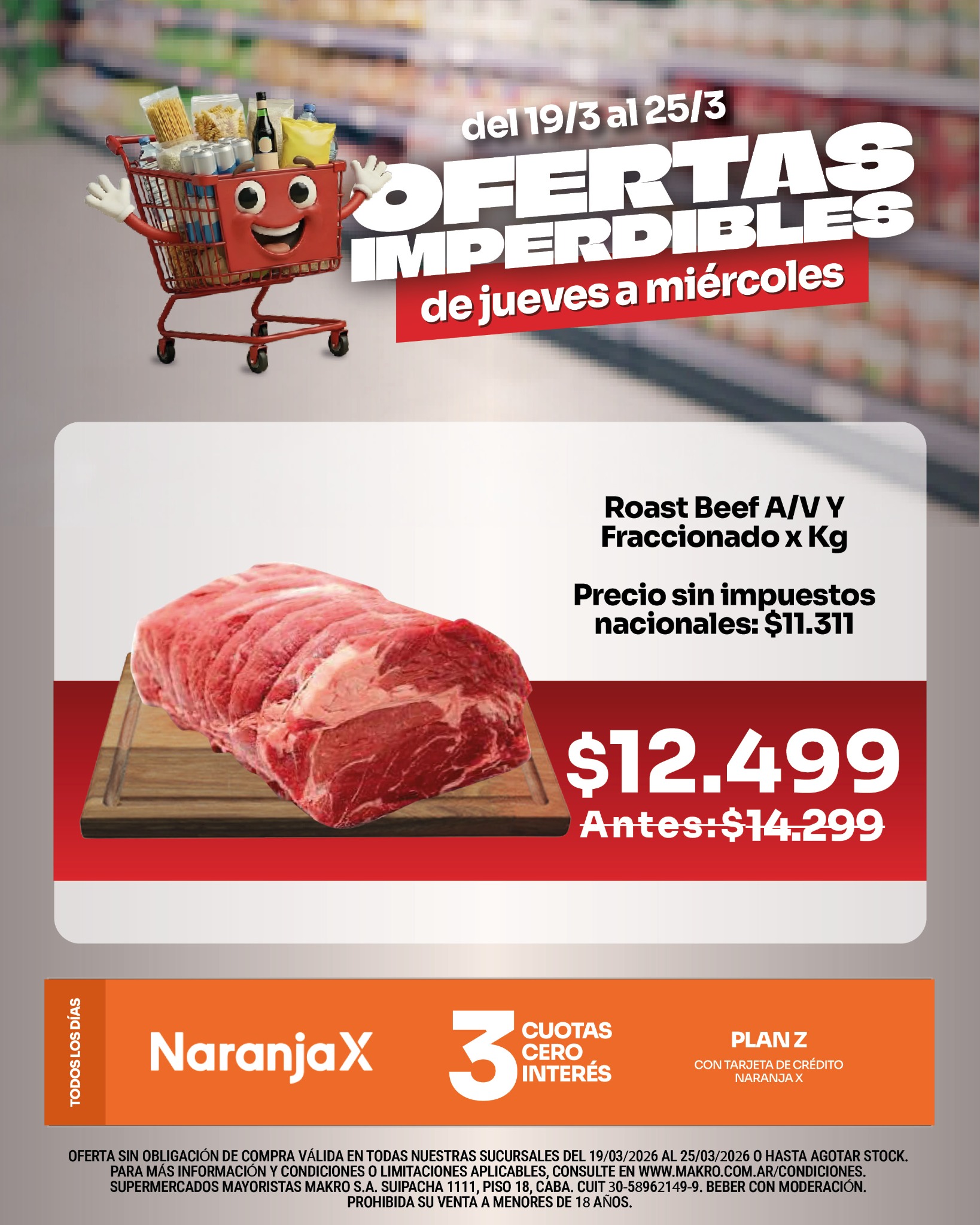 Makro Argentina Facebook ad from Mar 20, 2026