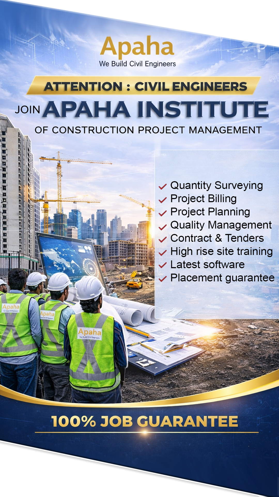 Apaha Institute of Construction Project Management Facebook ad