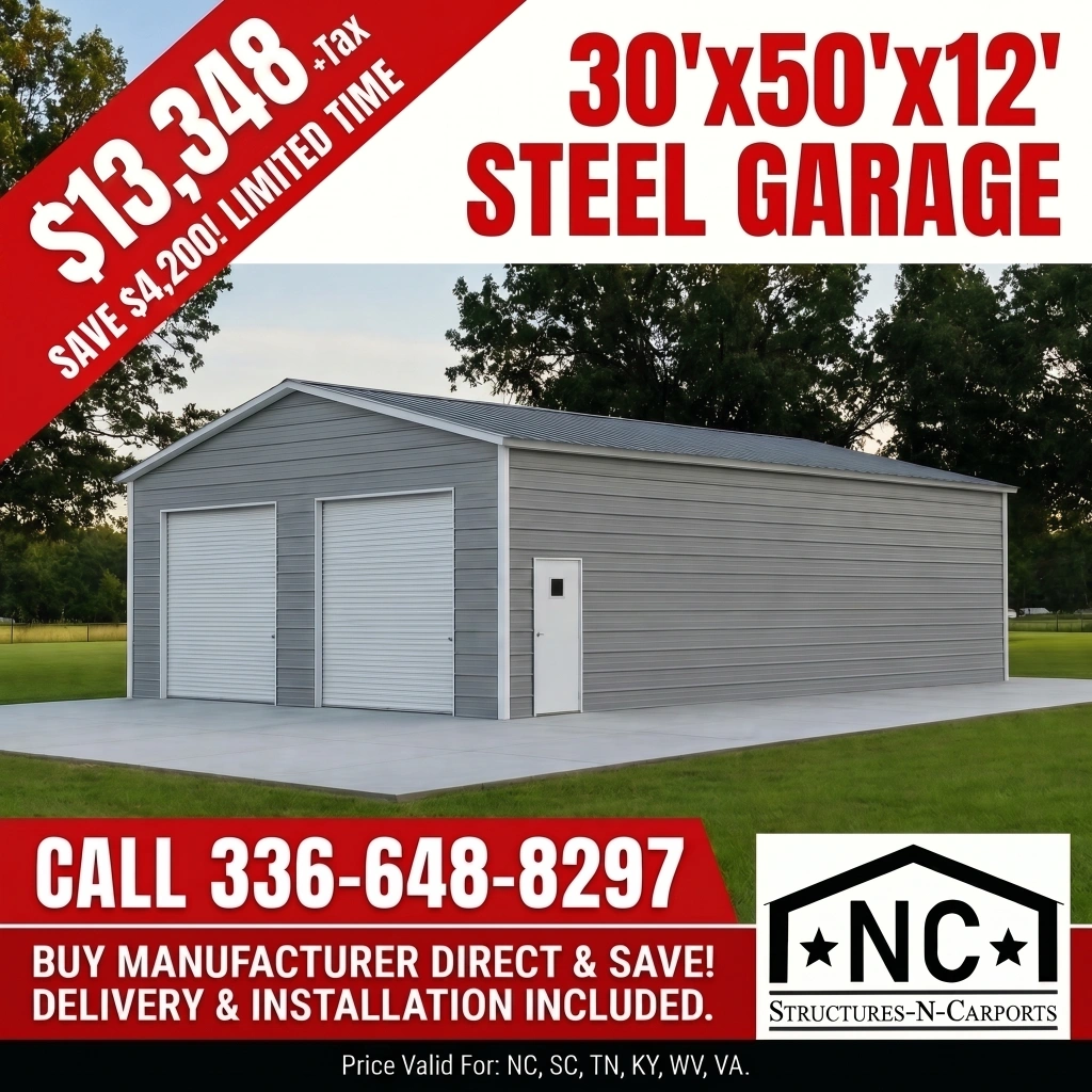 NC Structures & Carports Facebook ad