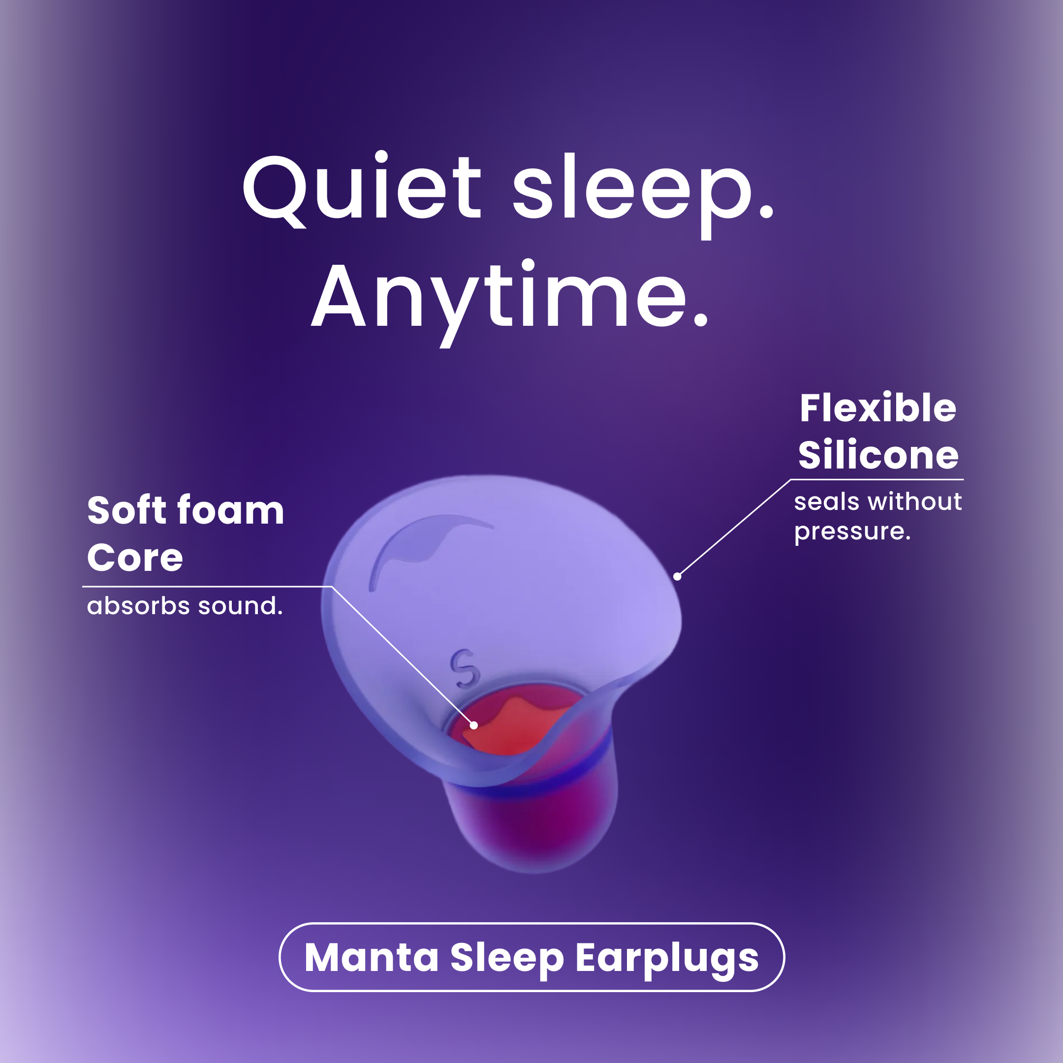 Manta Sleep Facebook ad: Day Sleep Deserves Quiet Too