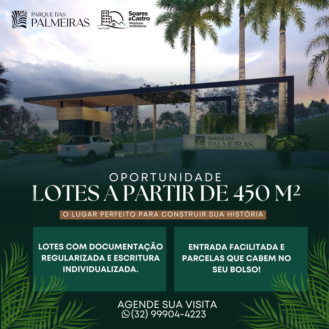 Soares & Castro Lançamentos Imobiliários Facebook ad: Terreno em condomínio com lazer completo.