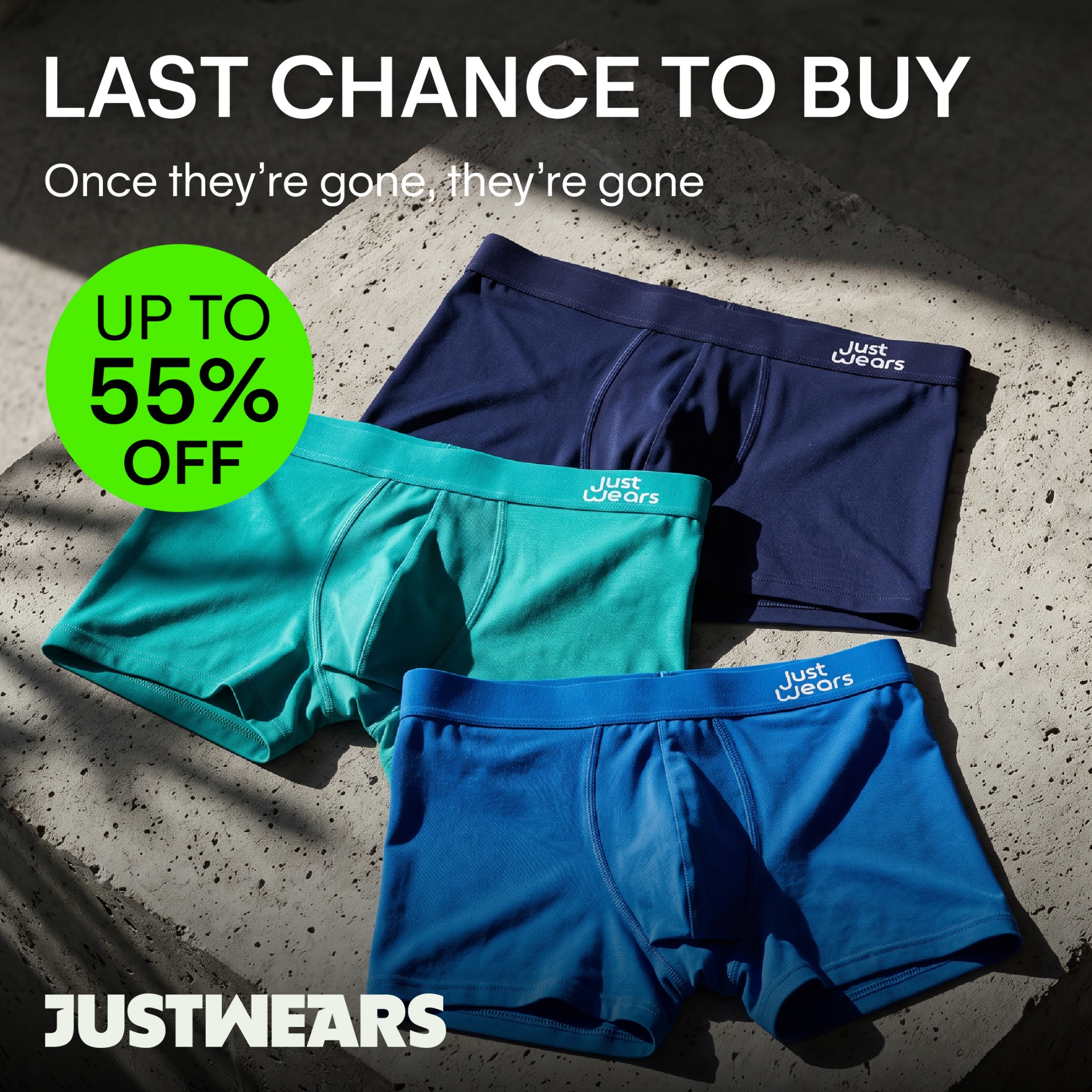 JustWears Facebook ad